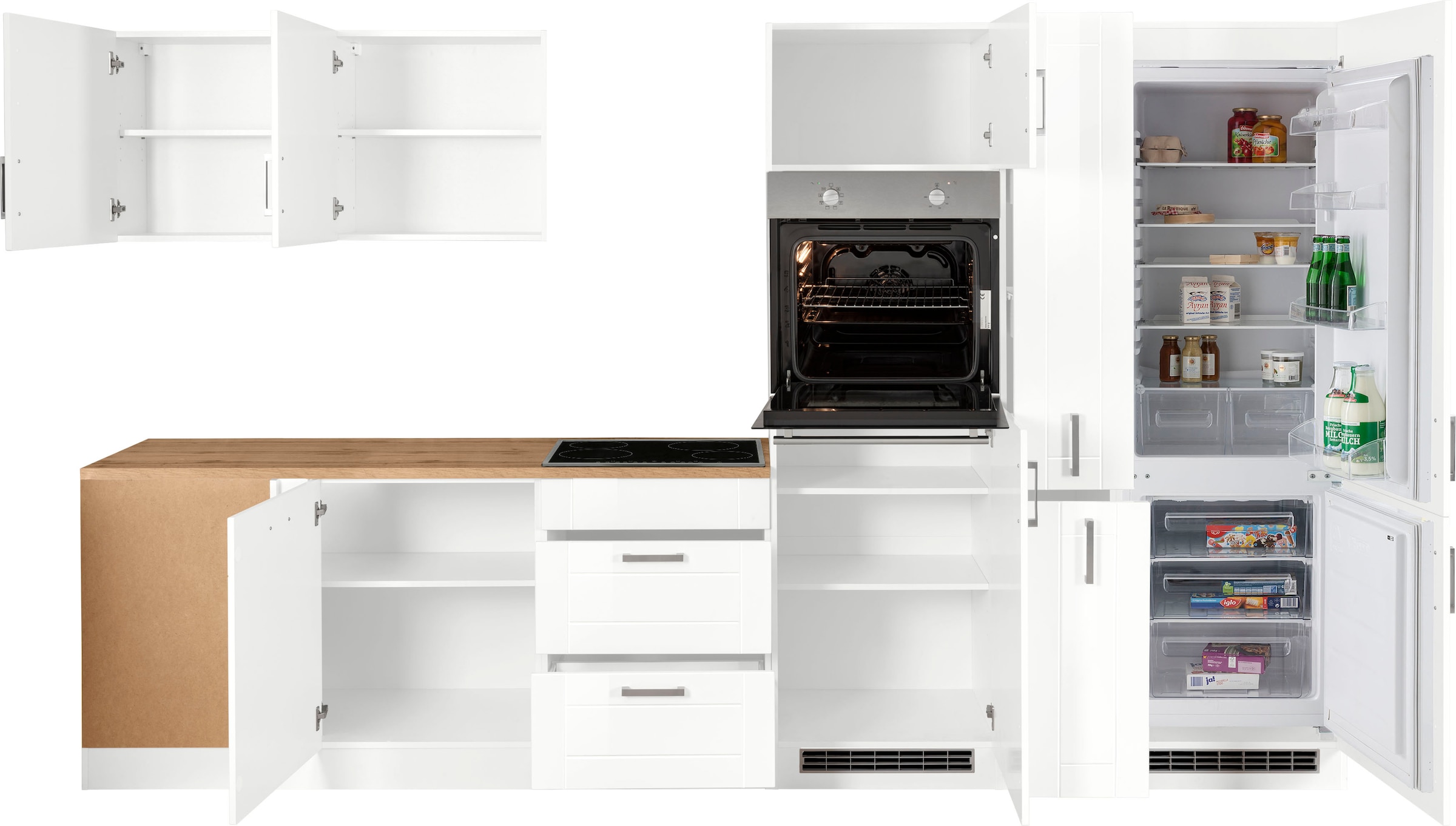 KOCHSTATION Winkelküche »KS-Tinnum«, ohne E-Geräte, Stellbreite 240/330 cm