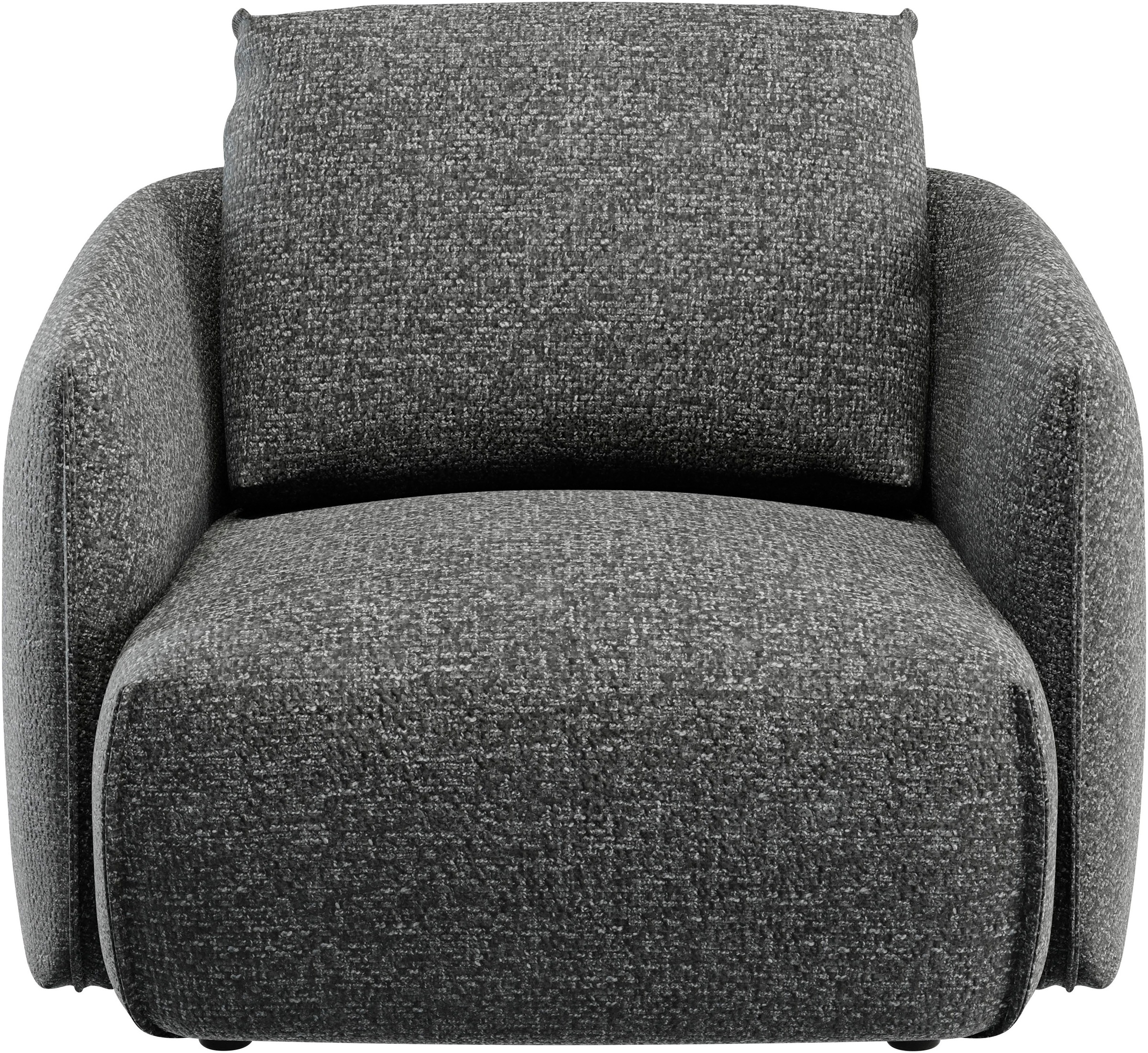 TRENDMANUFAKTUR Sessel »Shawn, Loungesessel, Designsessel, elegant geschwungen Armlehnen« organische Form, bequem, mit hochwertigem Bezug