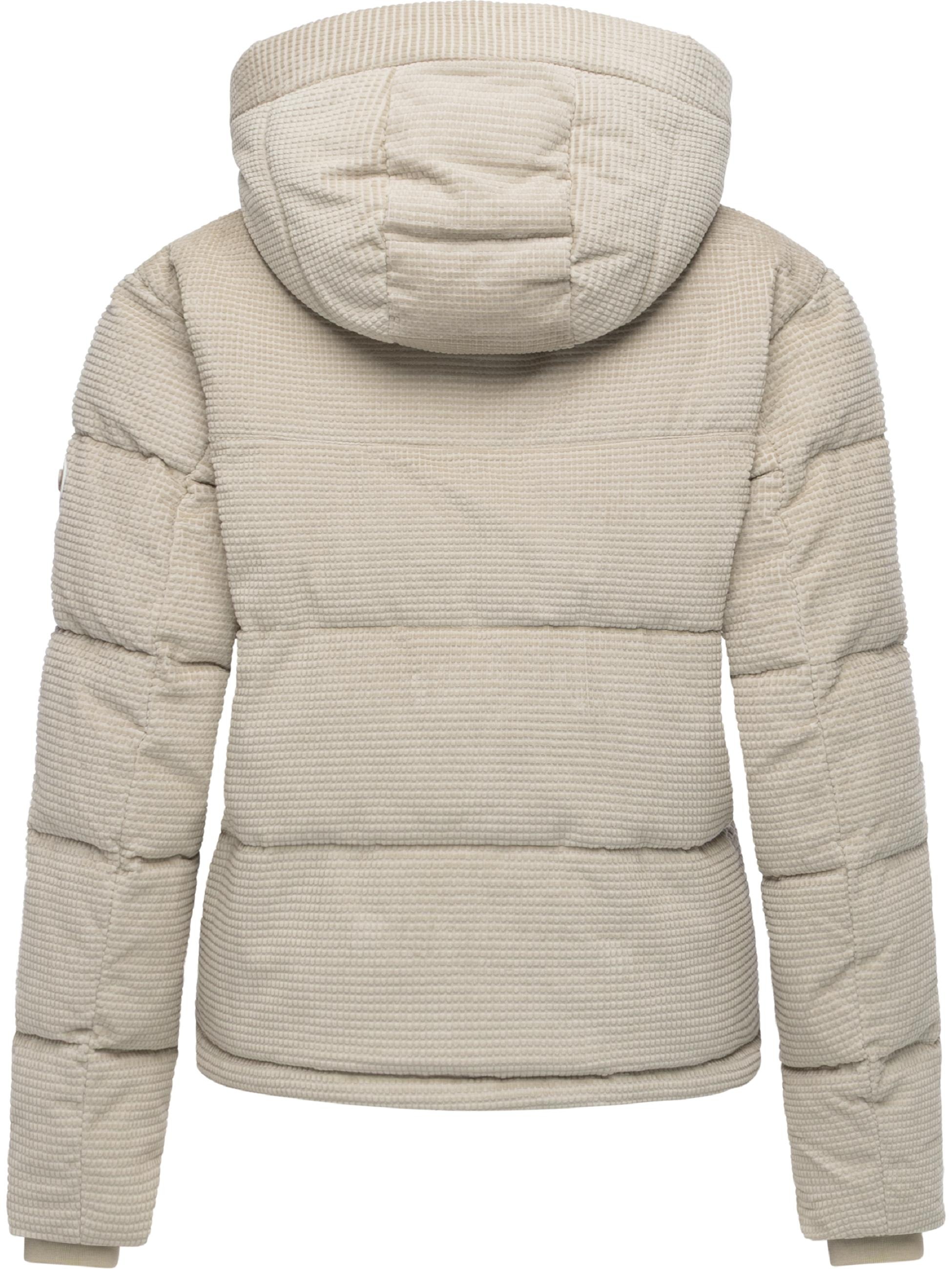 Ragwear Steppjacke »Steppjacke Roobie Cordy« mit Kapuze Wasserdichte Winterjacke aus Kord mit abnehmbarer Kapuze