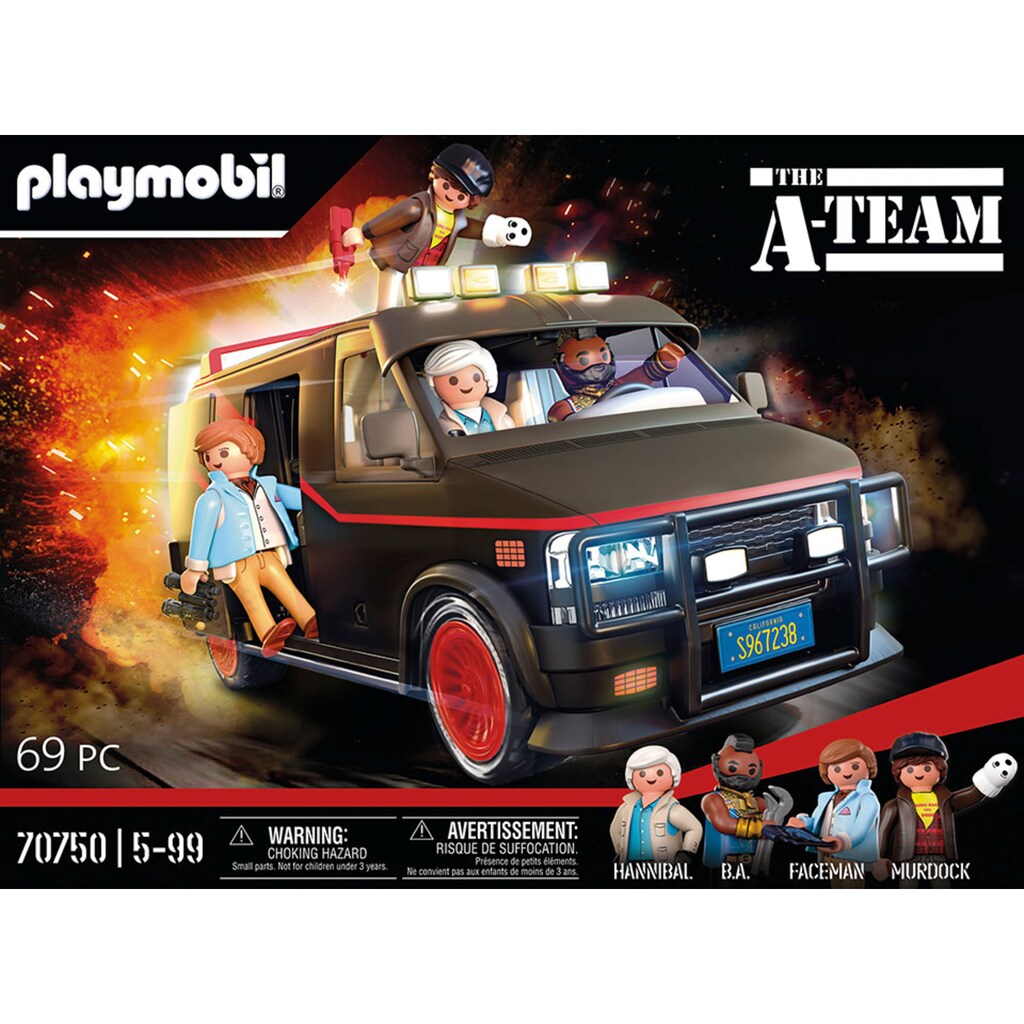 Playmobil® Konstruktions-Spielset »A-Team Van (70750)«, (69 St.)