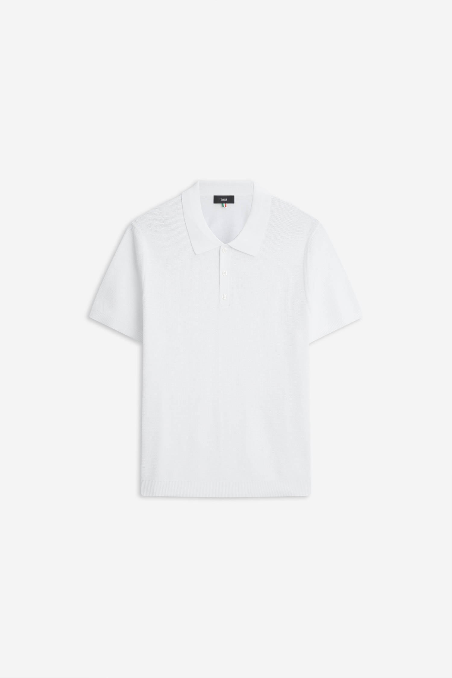 Cinque Kurzarmpullover »CIFLAV« mit Polokragen und Knopfleiste, Regular Fit