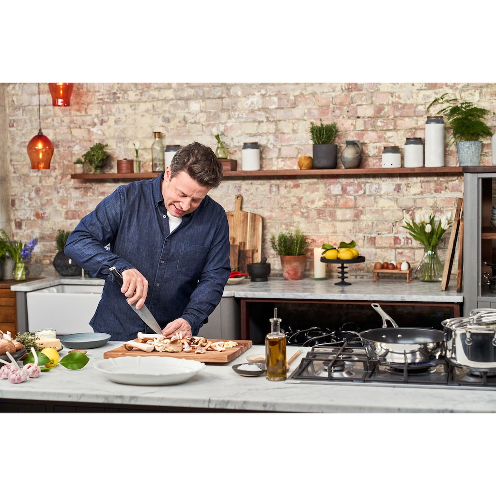 Tefal Servierpfanne »Jamie Oliver Cook's Classic«, Edelstahl, (1 tlg.), Edelstahl,Antihaftversiegelung,Thermo-Signal,alle Herdarten,Induktion