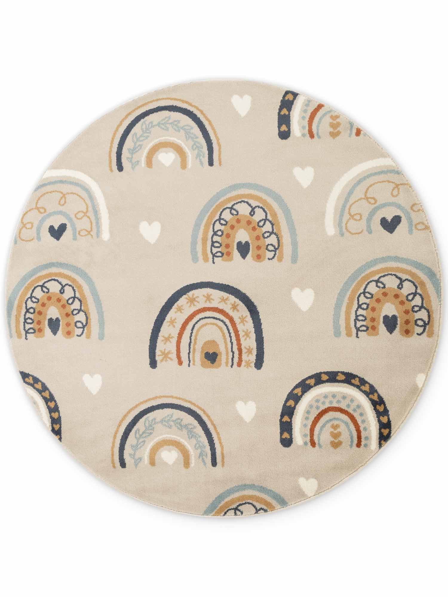 HANSE Home Kinderteppich »Bowie« rund 10 mm Höhe Pflegeleicht, Weich, Kinderzimmer, Spielteppich, Spielunterlage