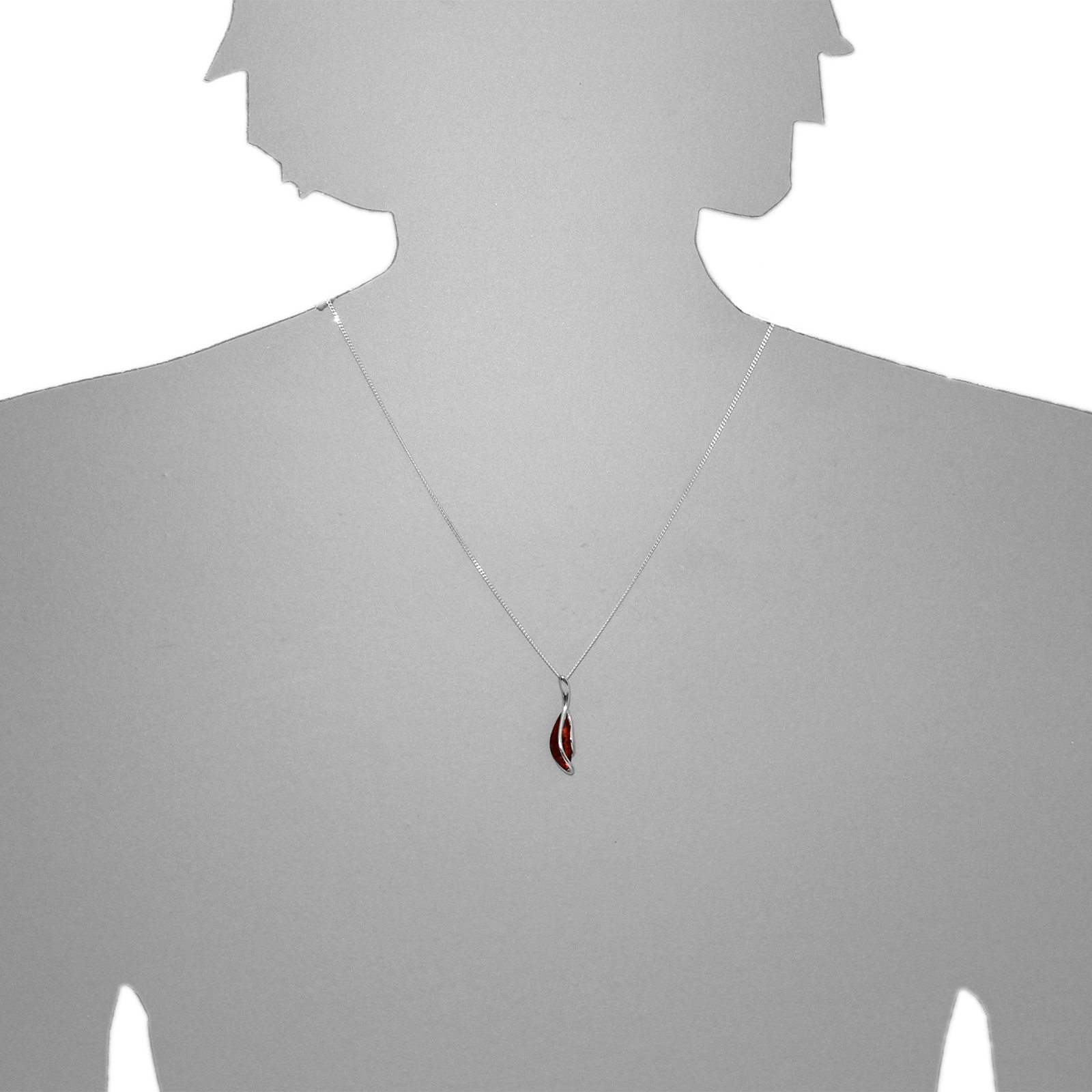 OSTSEE-SCHMUCK Kettenanhänger »- Minna - Silber 925/000 - Bernstein«