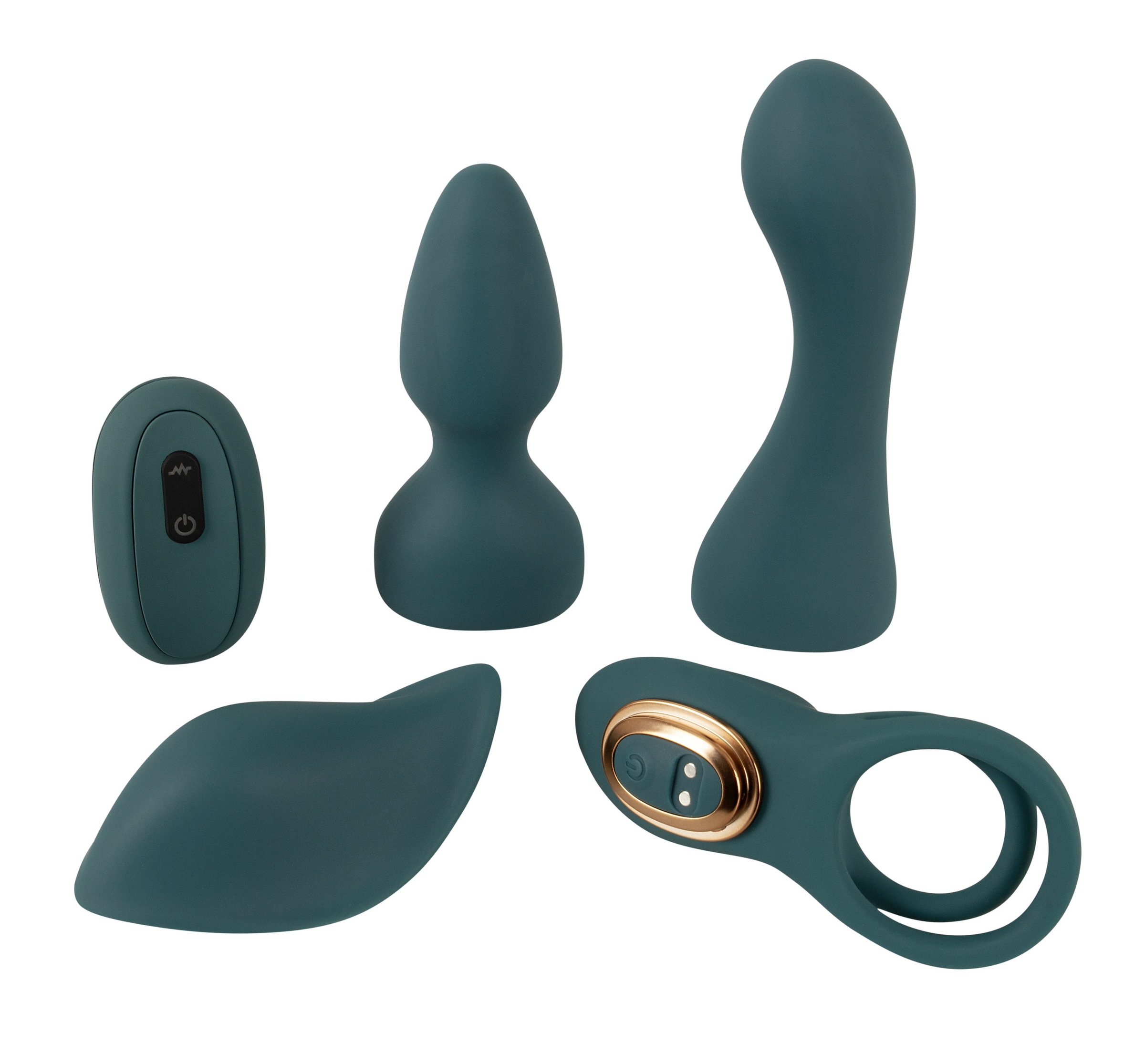 coup!es choice Vibrator »Paartoy-Set RC Mini Vibrator with 4 Attachments«