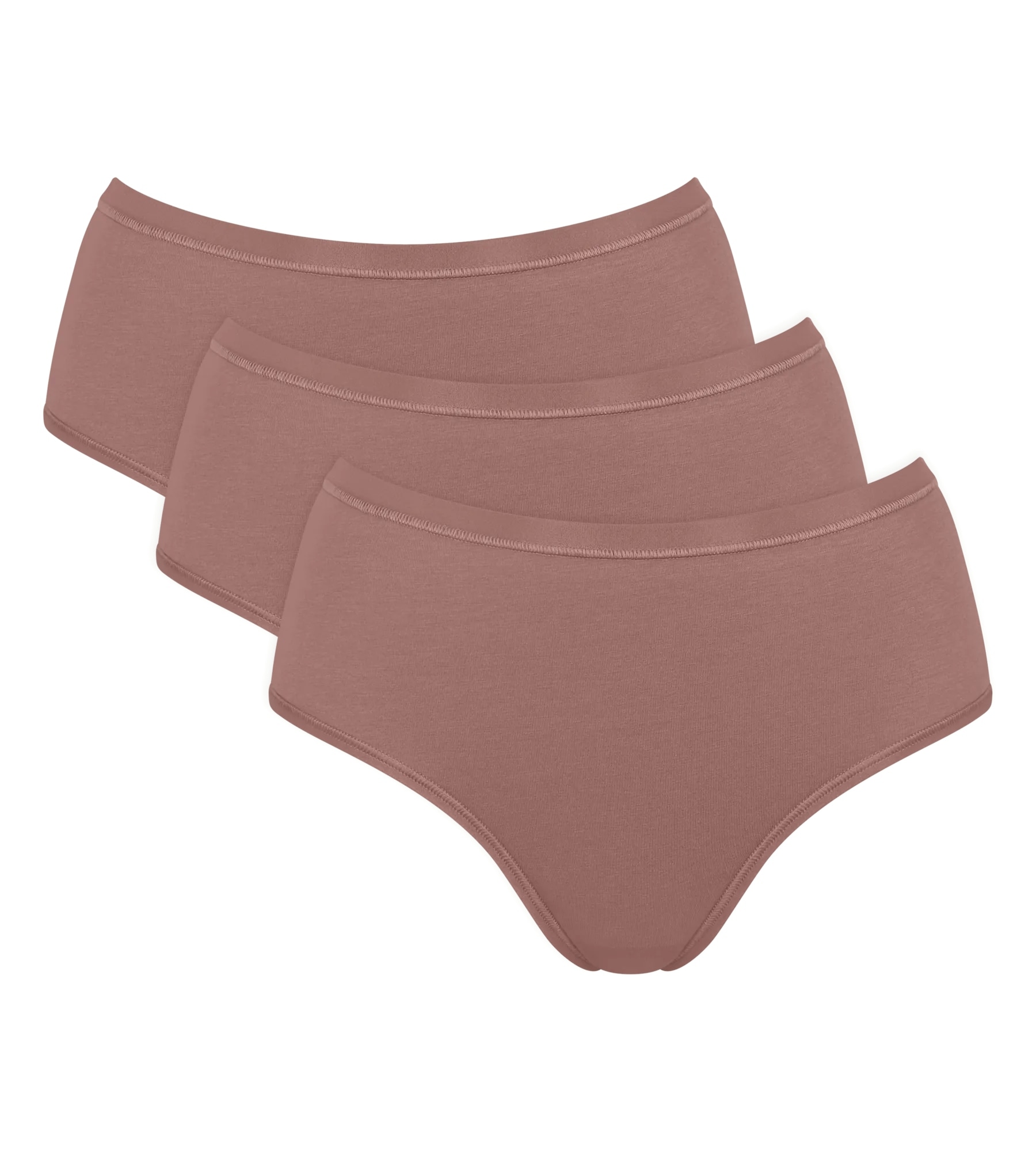 sloggi Midislip »GO Daily Cotton« 3er Pack,  Glanz-Effekt Details, weich, Baumwollmix, bequem, elastisch
