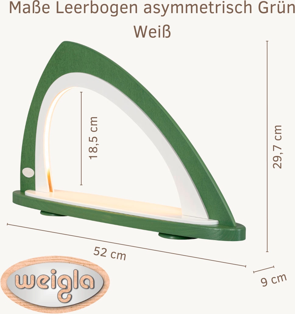 Weigla LED Schwibbogen »Weihnachtsdeko, Made in Germany« 1 Stk. Leerbogen zum Selbstbestücken, asymmetrisch