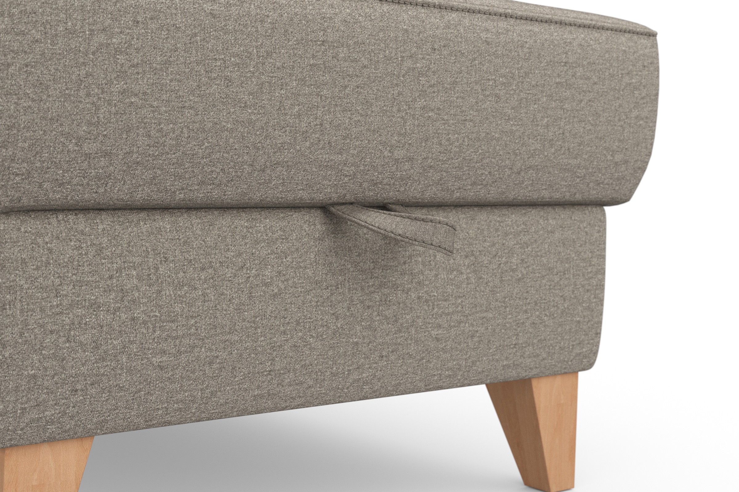 sit&more Ecksofa »Visby L-Form«, Wahlweise mit Bettfunktion und Bettkasten, frei im Raum stellbar