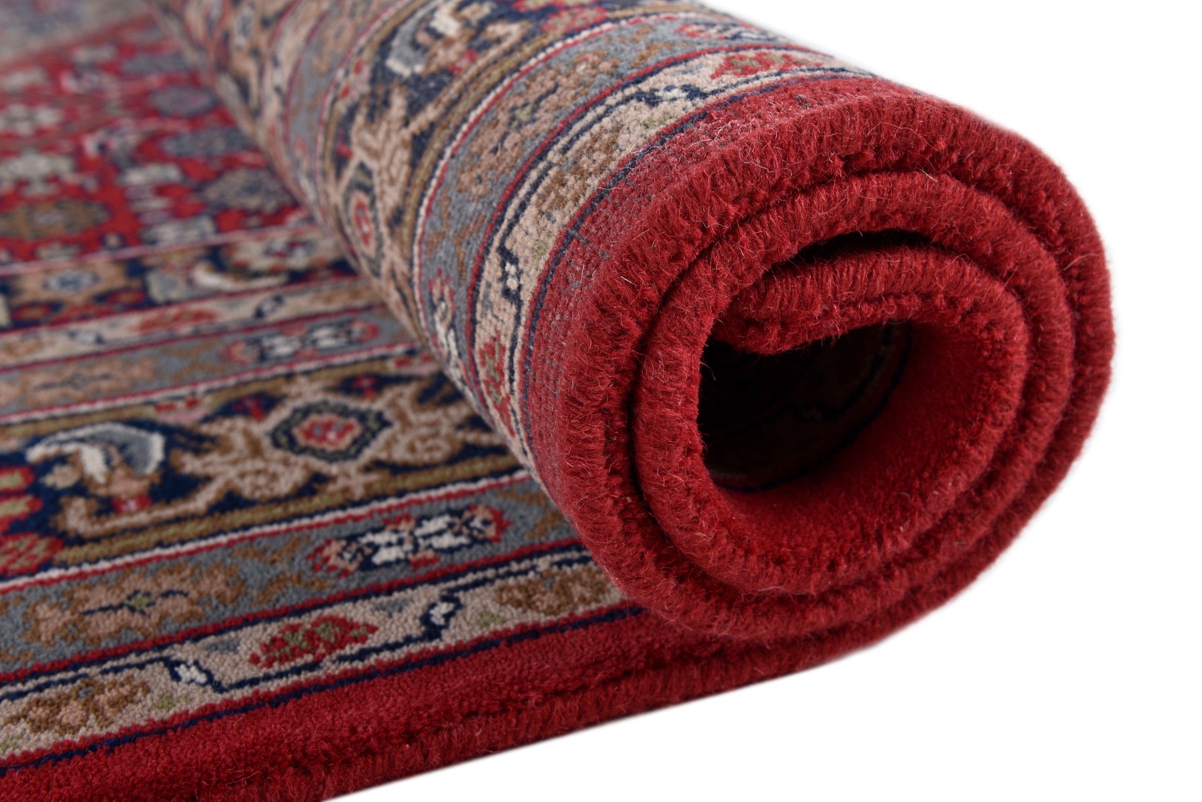 my home Orientteppich »BB Oriental«, rechteckig, 12 mm Höhe, reine Wolle, handgeknüpft, orientalisches Design, mit Fransen