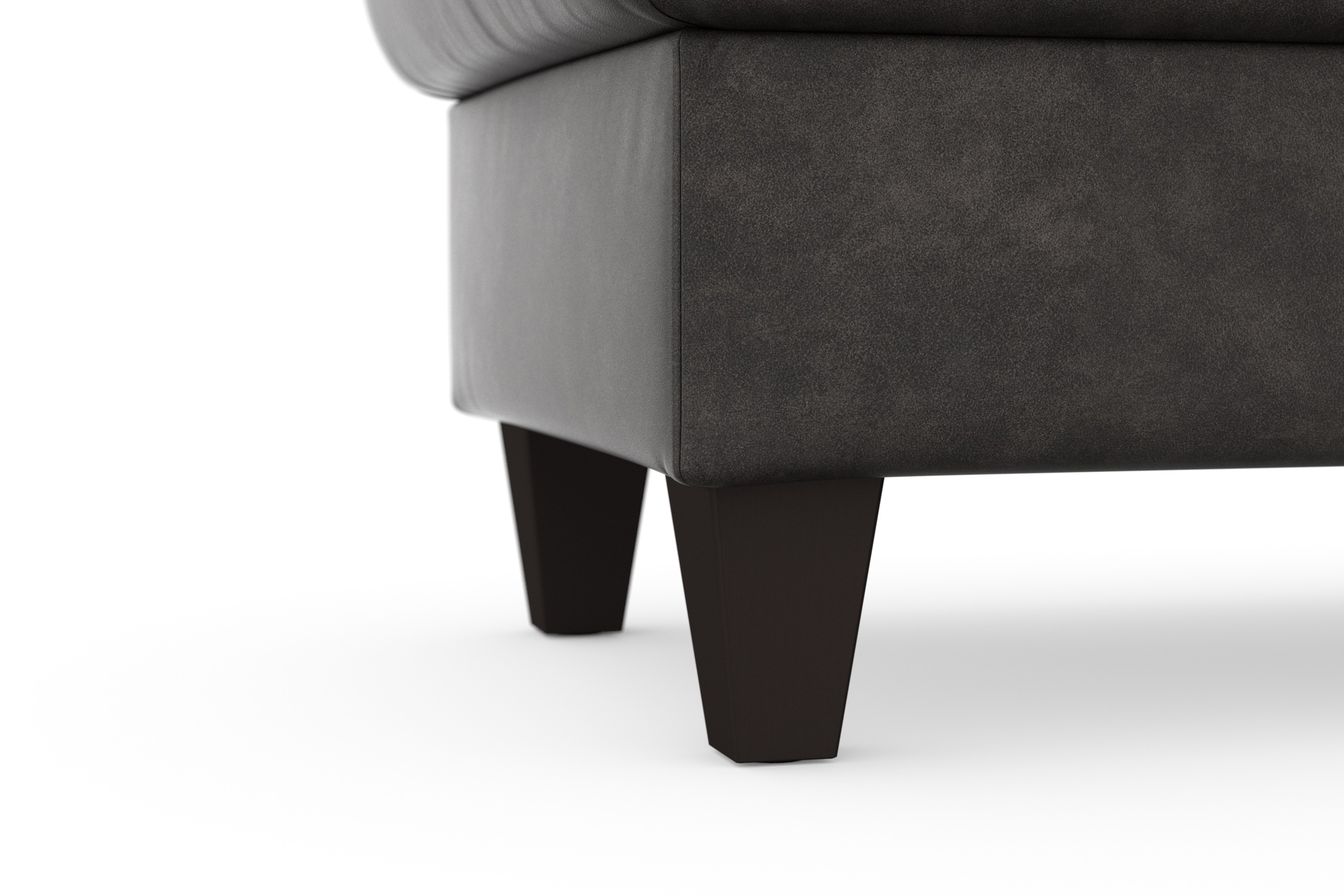 sit&more Stauraumhocker »Farö«, mit Stauraum und Federkern und wengefarbenen Füßen