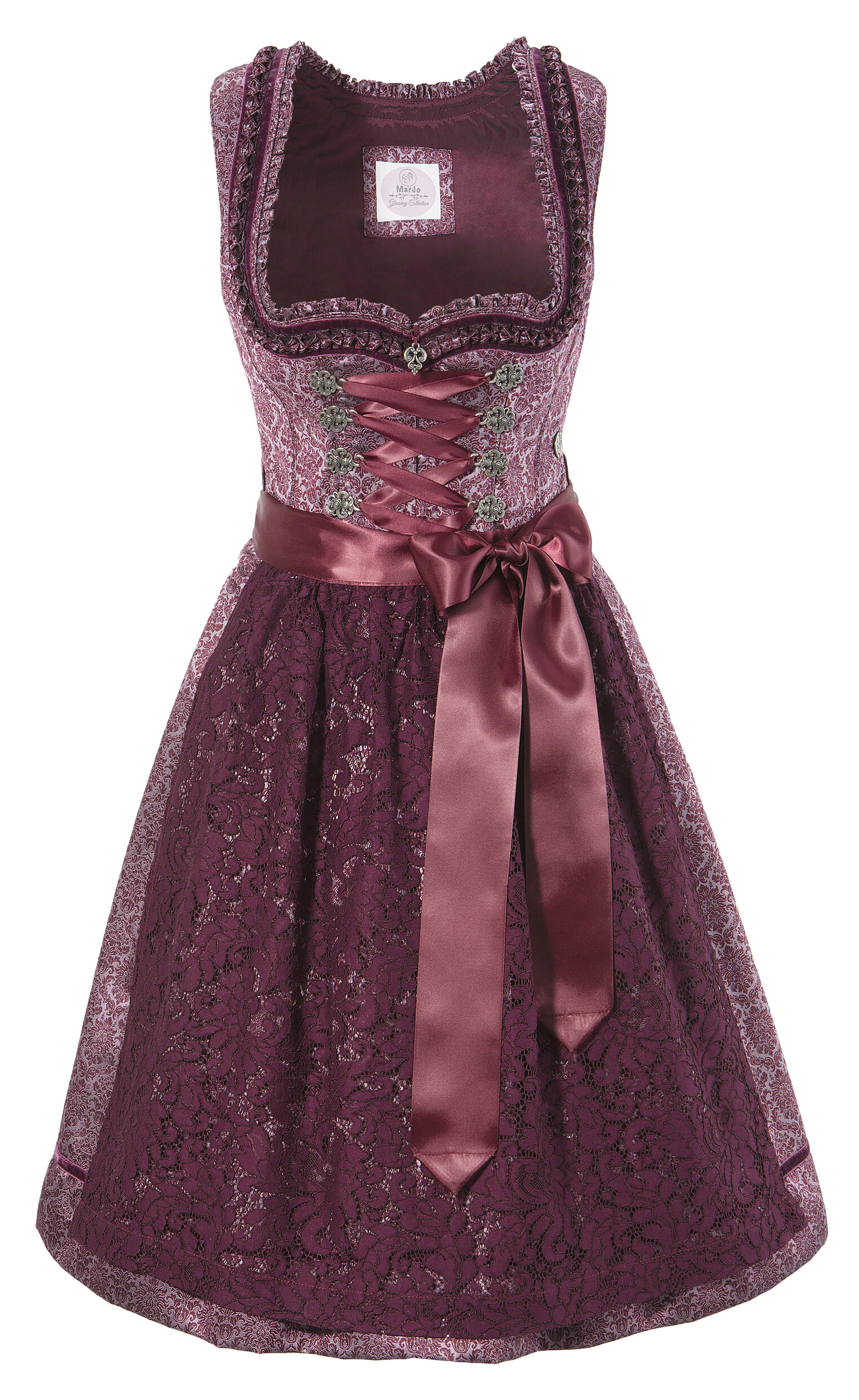 Dirndl, (2 tlg.), Damen, kurz mit Spitzenschürze