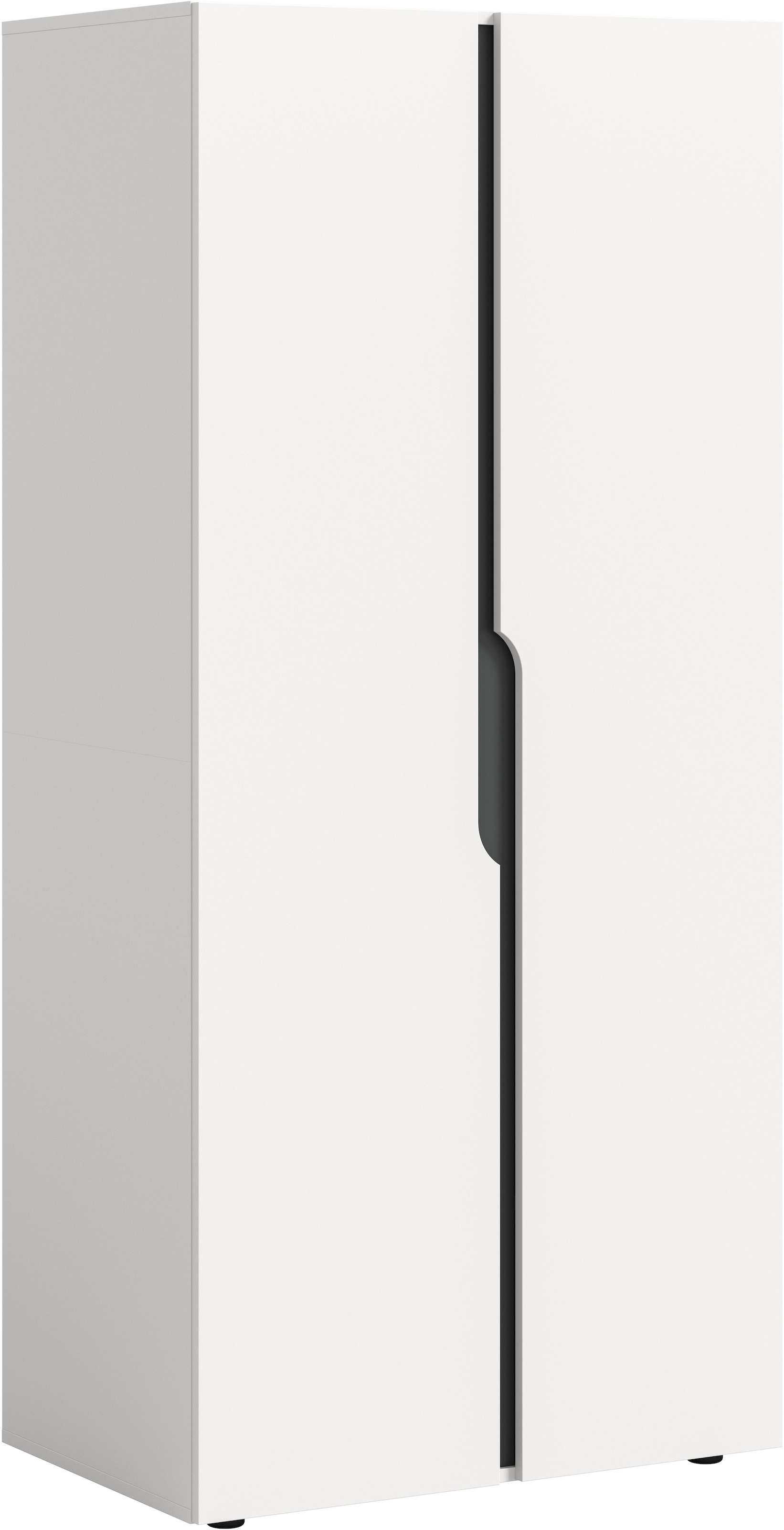 Home affaire Kleiderschrank »BJÖRNEBORG, Schlafzimmerschrank, Garderobe, Schrank« inklusive Wechselblende in anthrazit und Artisan Eiche Nachbildung,  Breite 80cm, Kleiderstange, 2 Böden