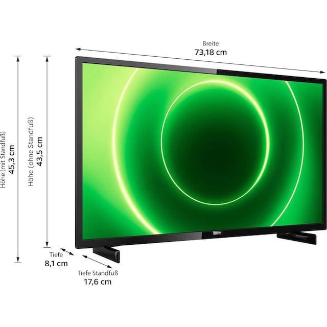 Philips LED-Fernseher »32PFS6805/12«, 80 cm/32 Zoll, Full HD, Smart-TV ➥ 3  Jahre XXL Garantie | UNIVERSAL