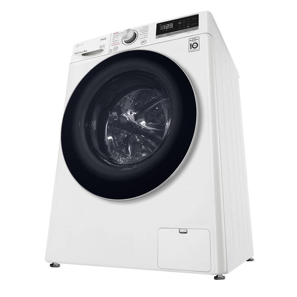 LG Waschmaschine, V4 W800, 8 kg, 1400 U/min