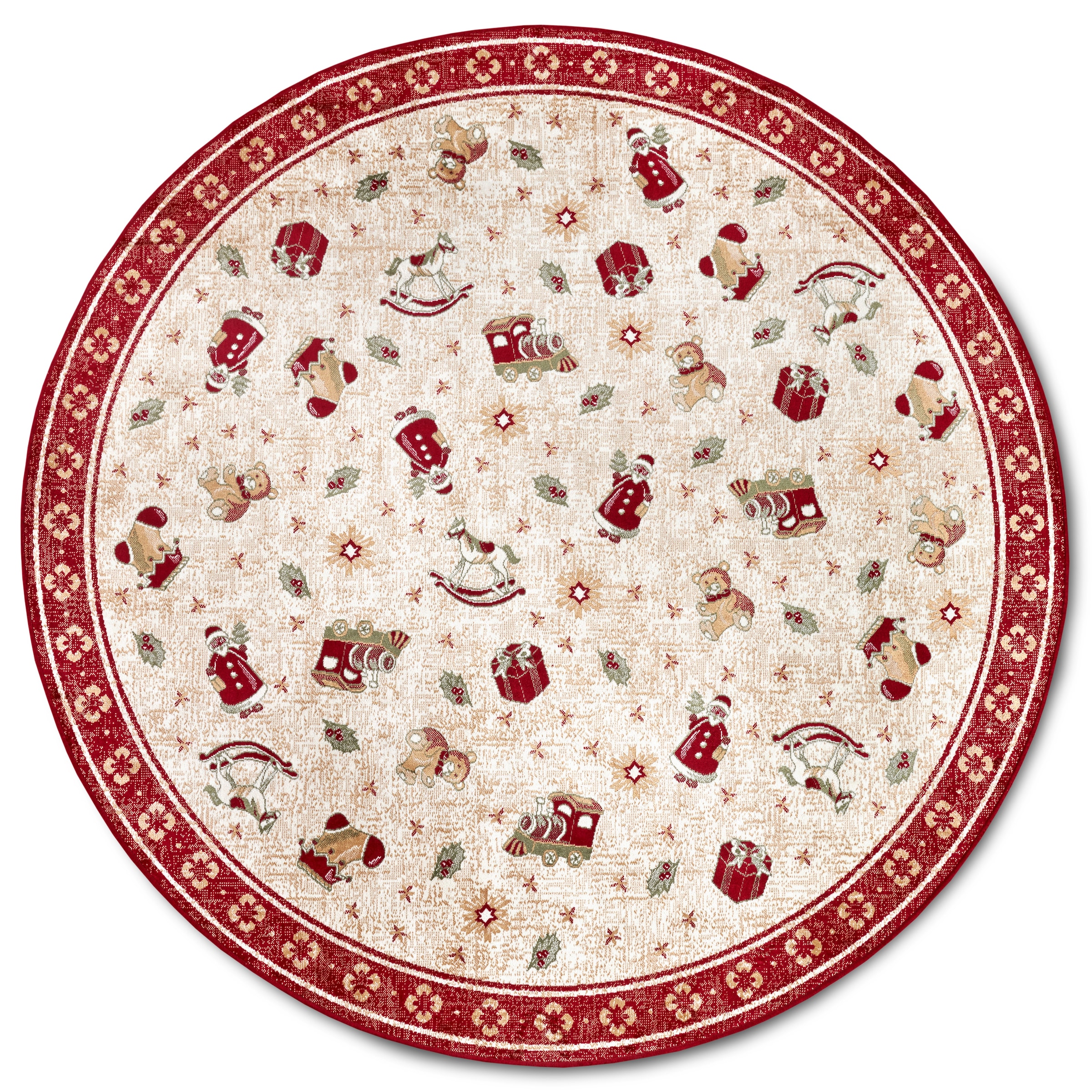 Villeroy & Boch Teppich »Nostalgic Shine Toy's Delight, eckig, rund und Läufer«, rechteckig, 6 mm Höhe, Weihnachten, Wohnzimmer, Flur, Geschenk, Toys Delight, Dekoration