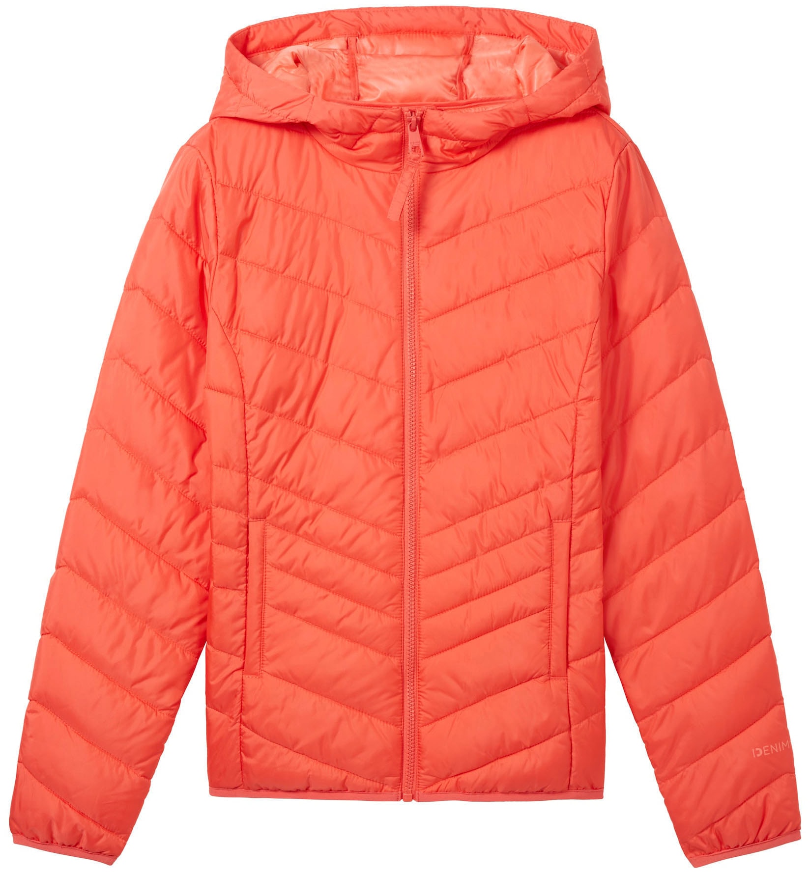 TOM TAILOR Denim Steppjacke, mit Kapuze, mit Kapuze