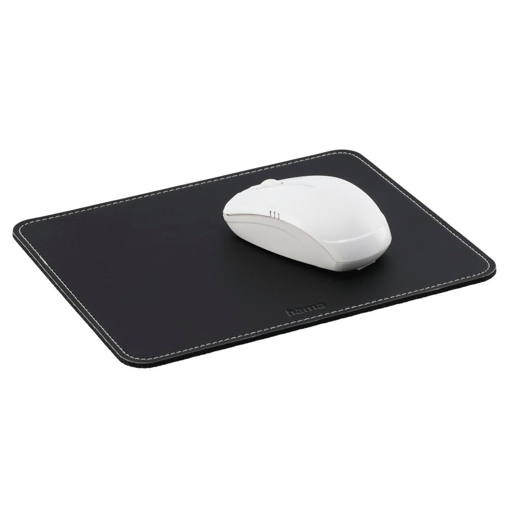 Hama Mauspad »Mauspad Mousepad in edler Lederoptik, schwarz«