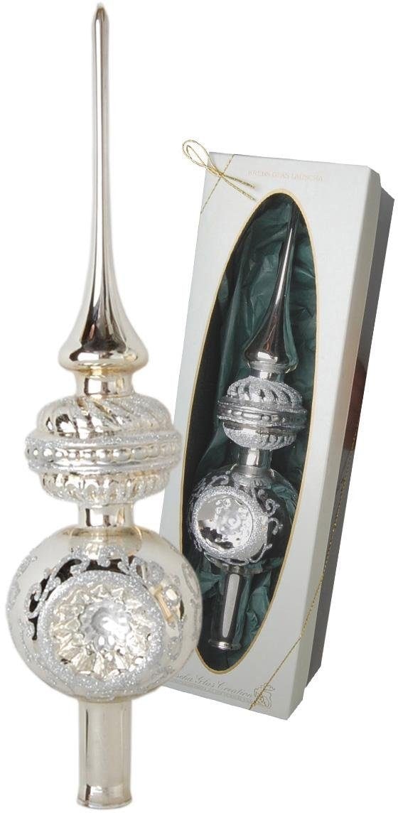 bequem online Krebs kaufen Christbaumschmuck«, Christbaumspitze Glas Lauscha Weihnachtsdeko, mundgeblasen »Reflexstyle,