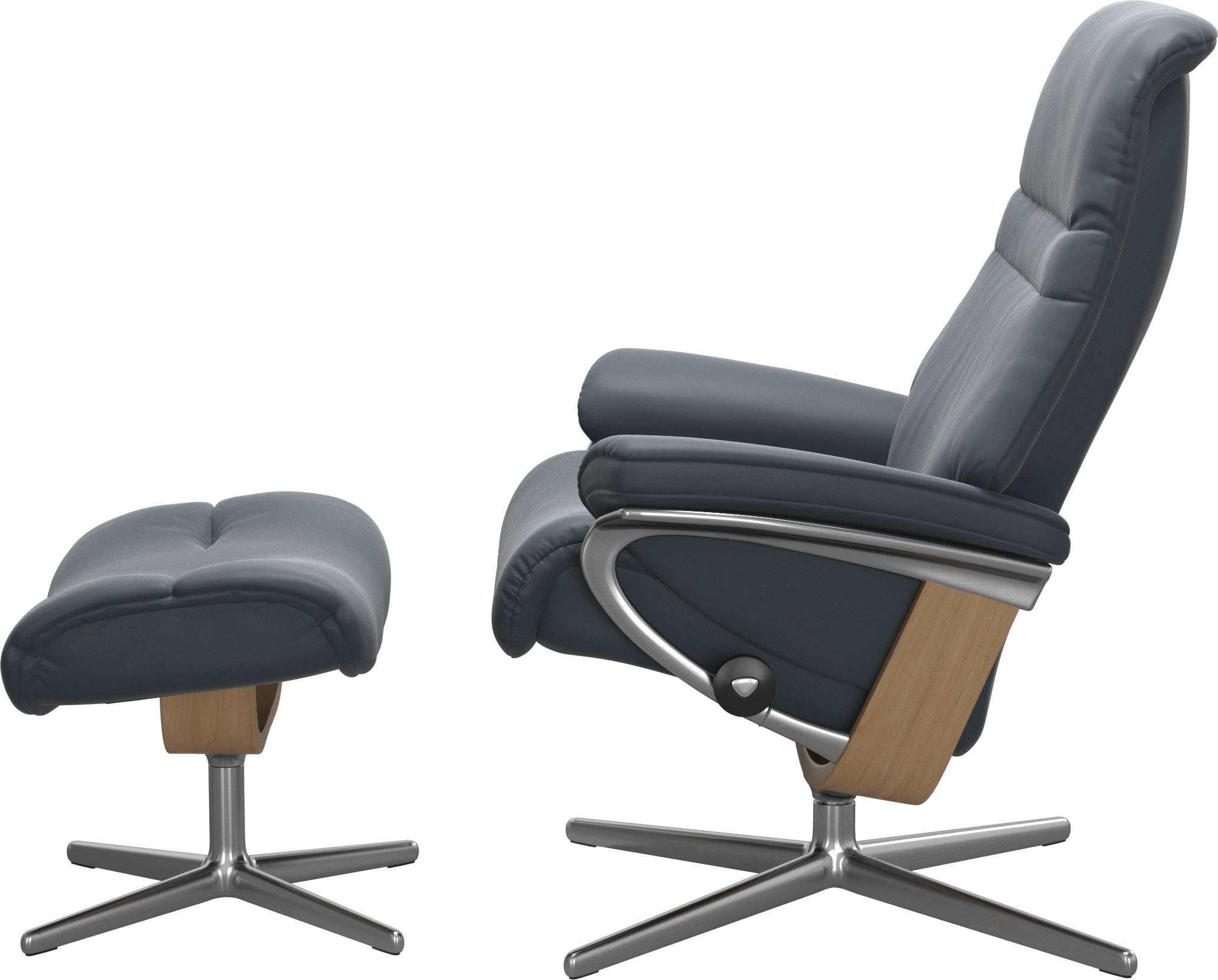 Stressless® Fußhocker »Sunrise« mit Cross Base, Größe S, M & L, Holzakzent Eiche