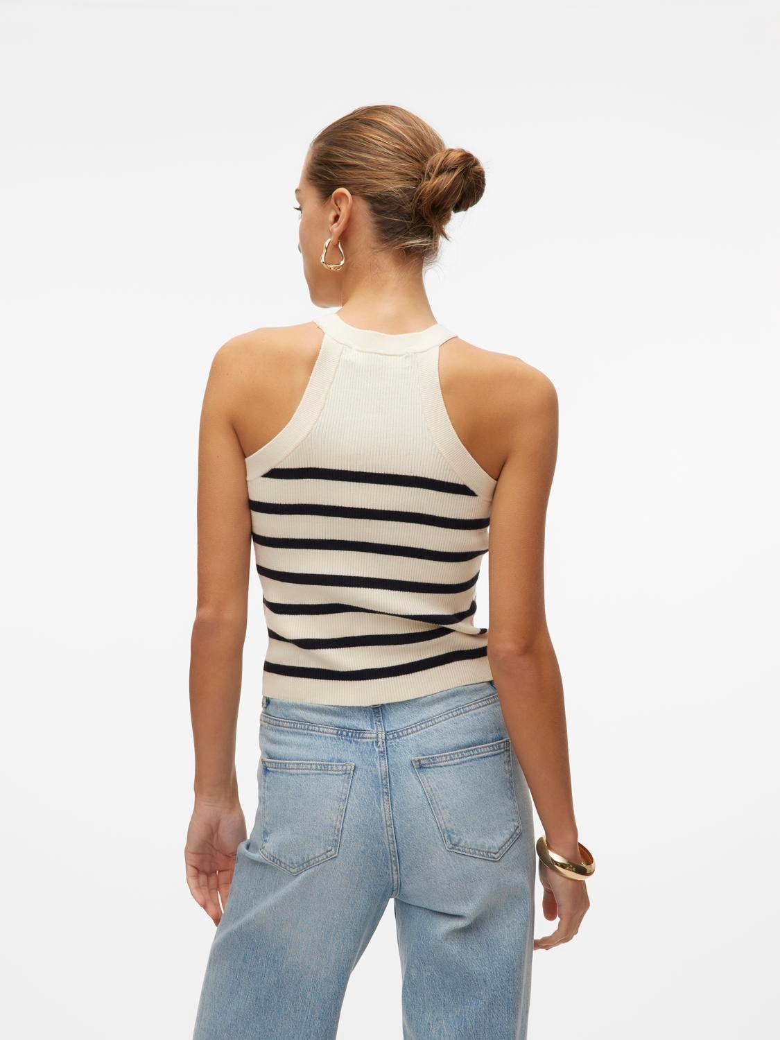 Vero Moda Stricktop »VMSABA RIB SL O-NECK TOP GA NOOS«