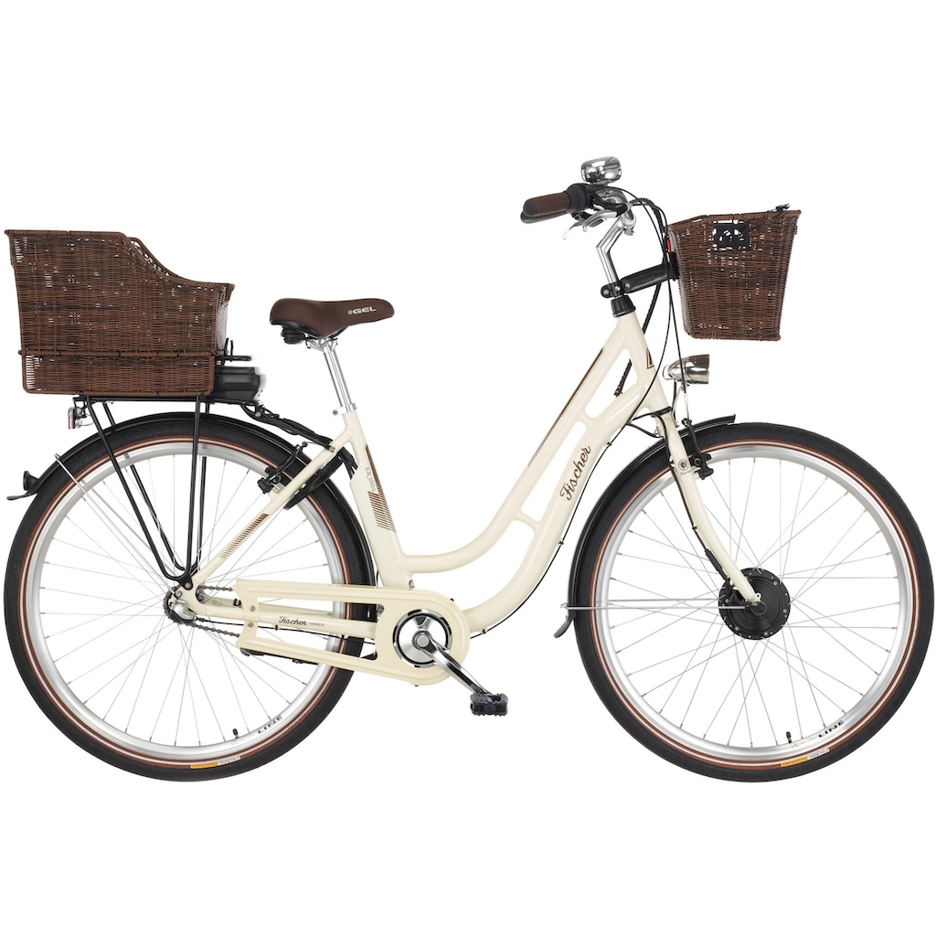 FISCHER Fahrrad E-Bike »CITA ER 1804 418 48«, 3 Gang, Shimano, Nexus, Frontmotor 250 W, (Schloss)