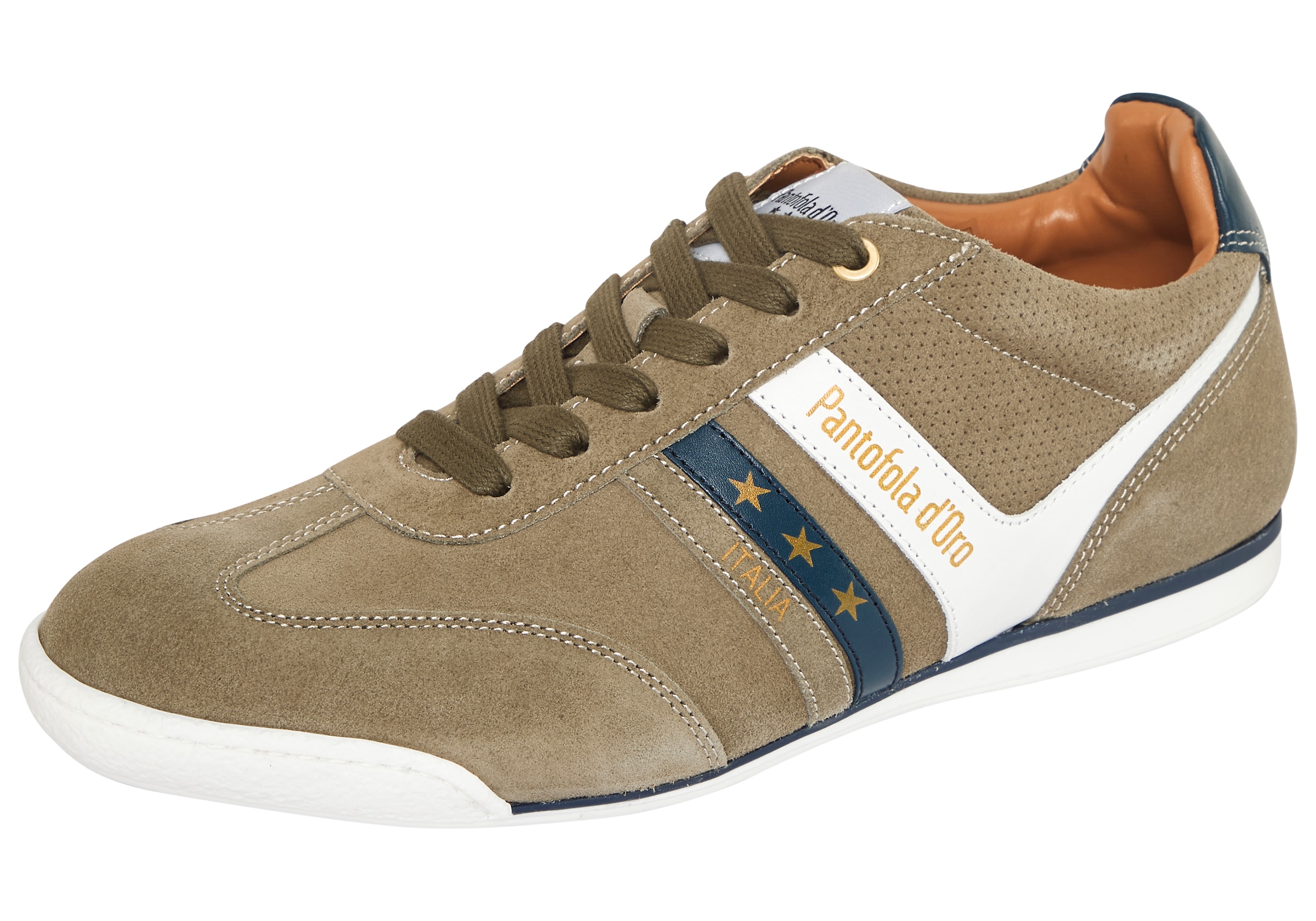 Pantofola d´Oro Sneaker »VASTO LOW«  Obermaterial aus Leder, Gummilaufsohle, mit Schnürung