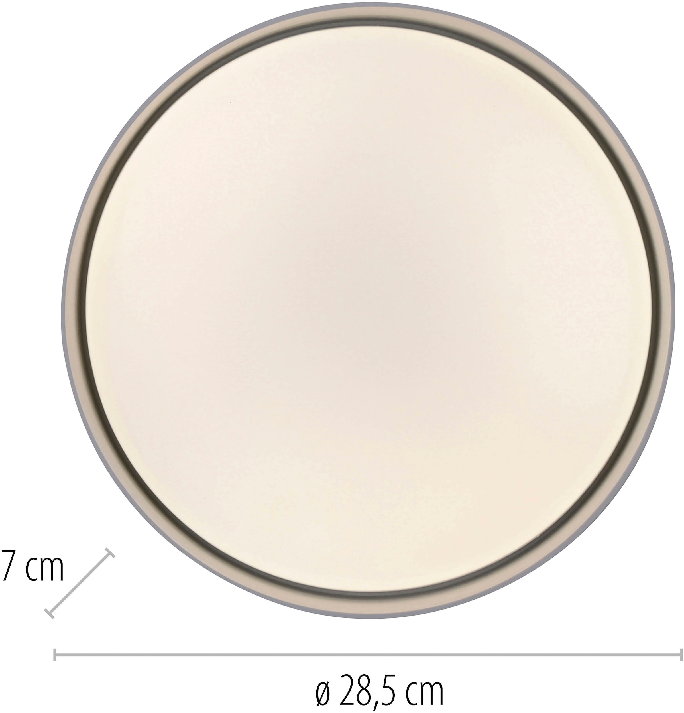 SCHÖNER WOHNEN-Kollektion LED Deckenleuchte »TAVOLI« LED-Board 1 Stk. warmweiß - kaltweiß SCHÖNER WOHNEN Kollektion, CCT 2700-5000K, IR-Fernbedienung, Dimmbar