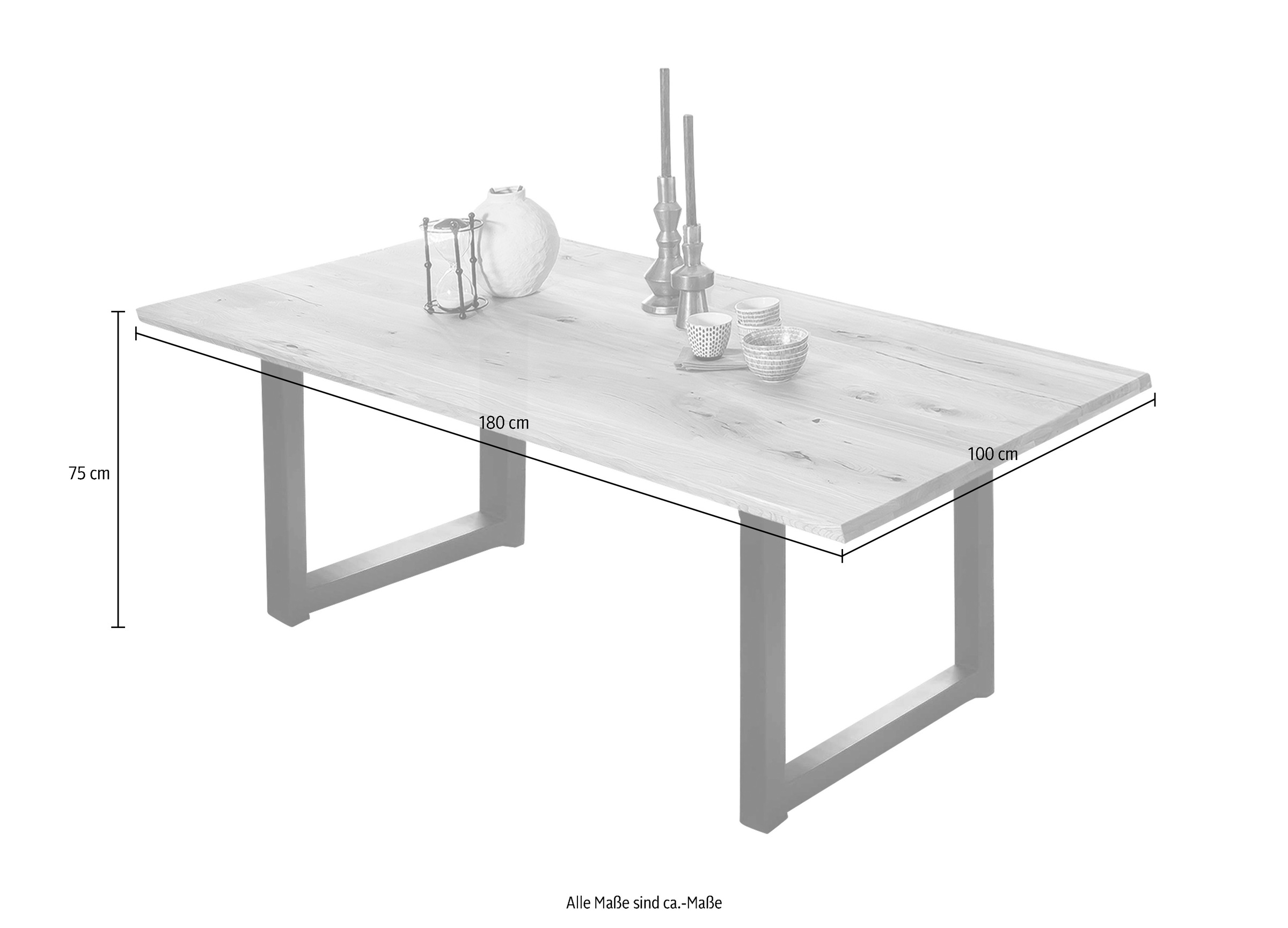 SIT Esstisch Kufengestell im industriellen Antiklook