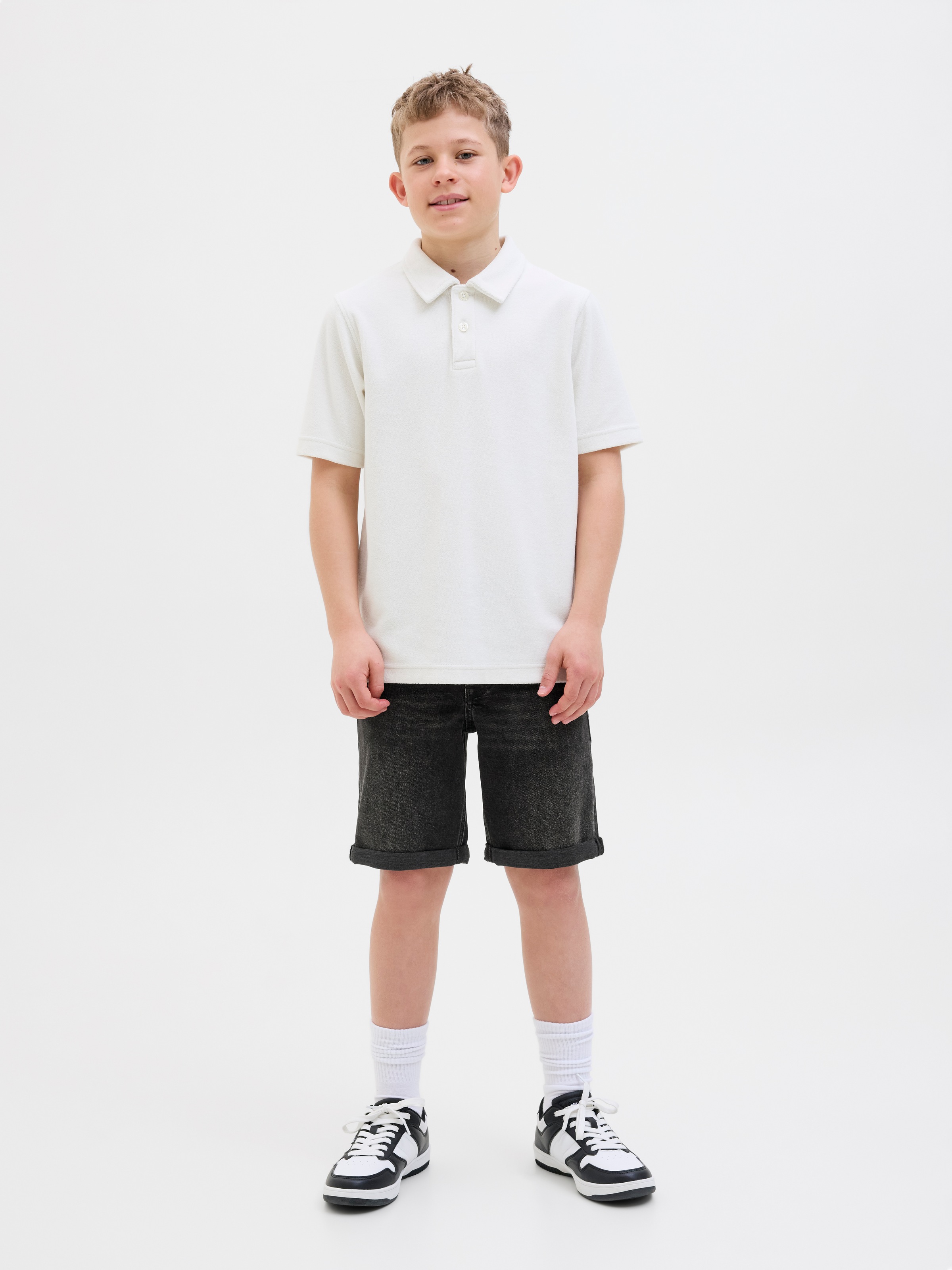 Jack & Jones Junior Shorts »JJIRICK bequem mit mittlerer Taille für Jungen«, unifarben, modisch, regular fit, Web
