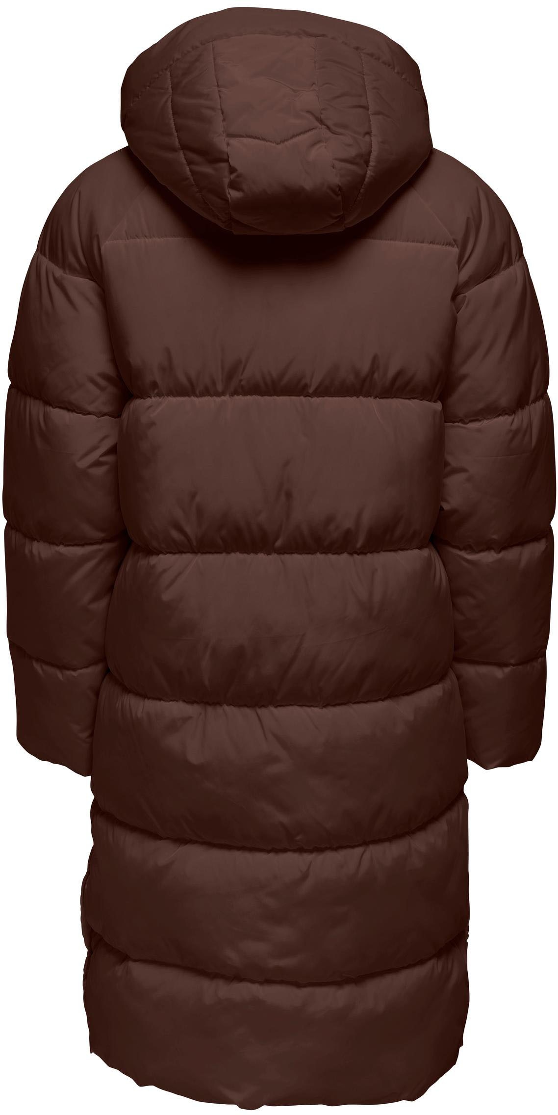 ONLY Steppmantel »ONLAMANDA LONG PUFFER COAT«, mit Kapuze