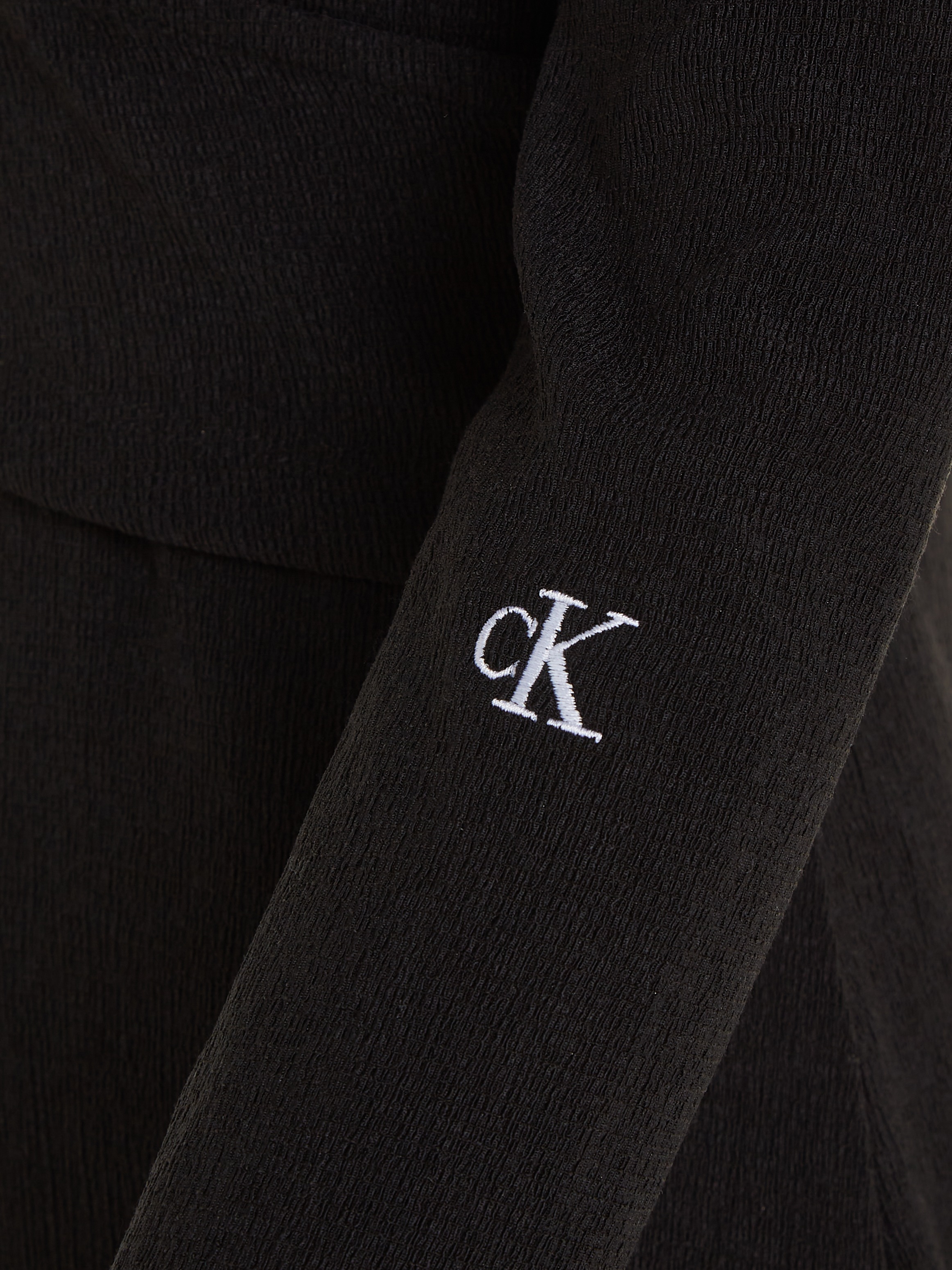 Calvin Klein Jeans Bleistiftkleid »FRONT SPLIT WRAP LS DRESS«