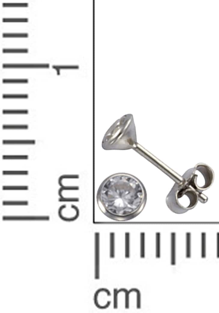 Firetti Paar Ohrstecker »Schmuck Geschenk Silber 925 Ohrschmuck Solitär« mit Zirkonia (synth.)