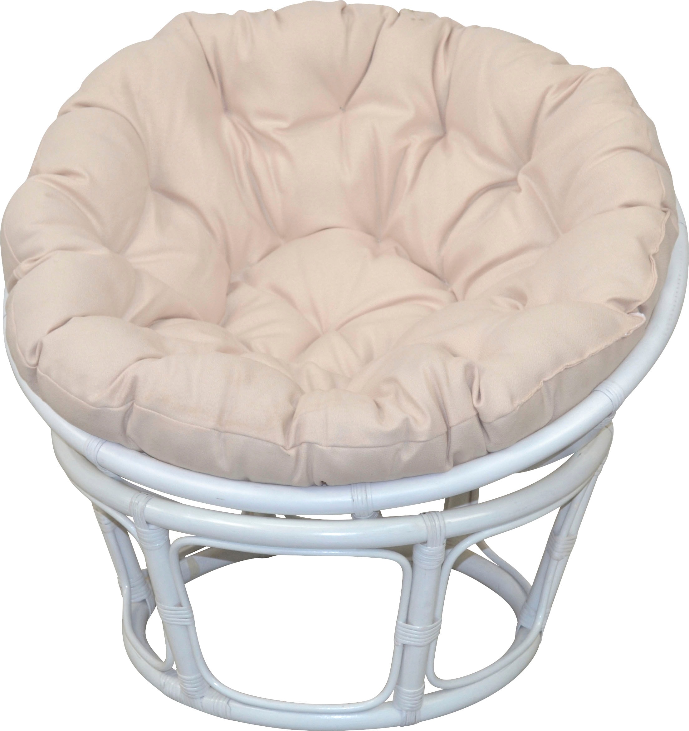 Home affaire Rattanstuhl »Papasansessel, TOPSELLER!«, aus geflochtenem Rattan, in verschiedenen Größen (80-110 cm)