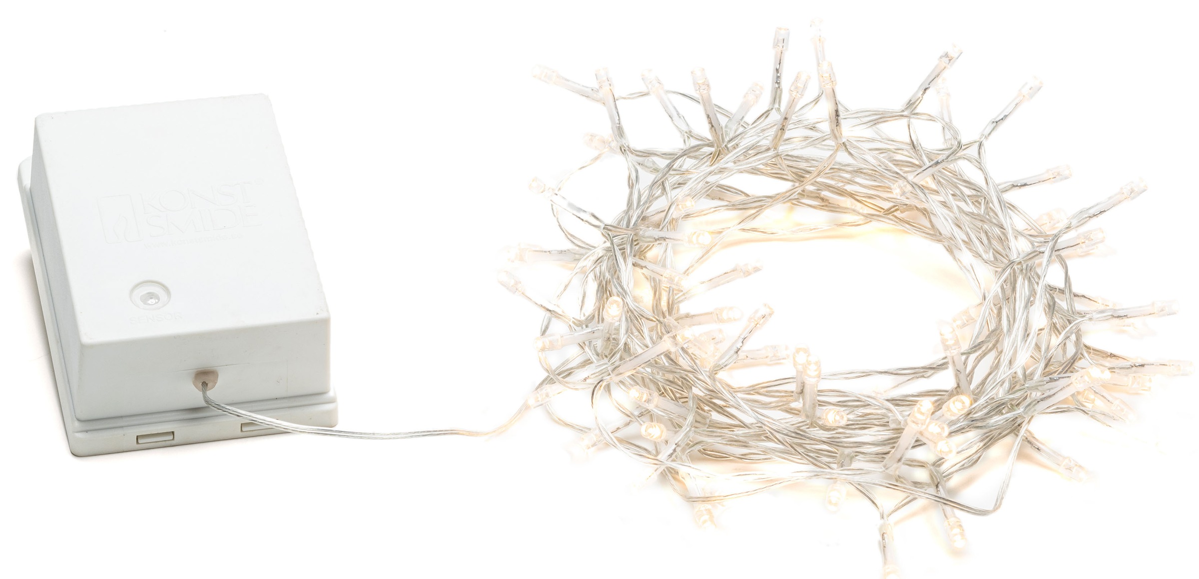 KONSTSMIDE LED-Lichterkette »Weihnachtsdeko Kabel den transparentes für warmweiße Dioden, kaufen 80 Außenbereich, auf aussen«, Rechnung