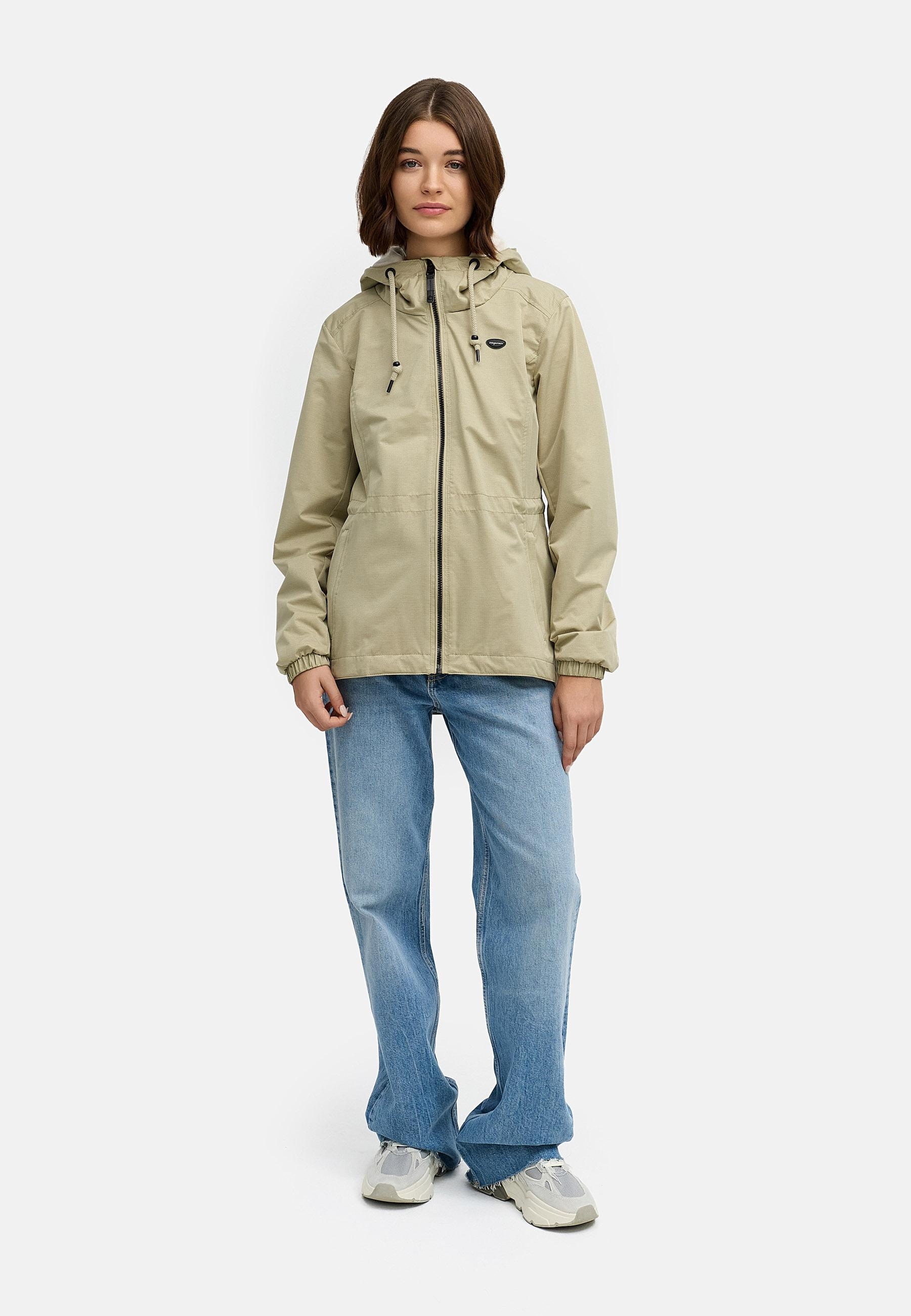 Ragwear Outdoorjacke »Übergangsjacke Dankka Tech« mit Kapuze Stylische Damen Übergangsjacke aus wasserdichtem Material