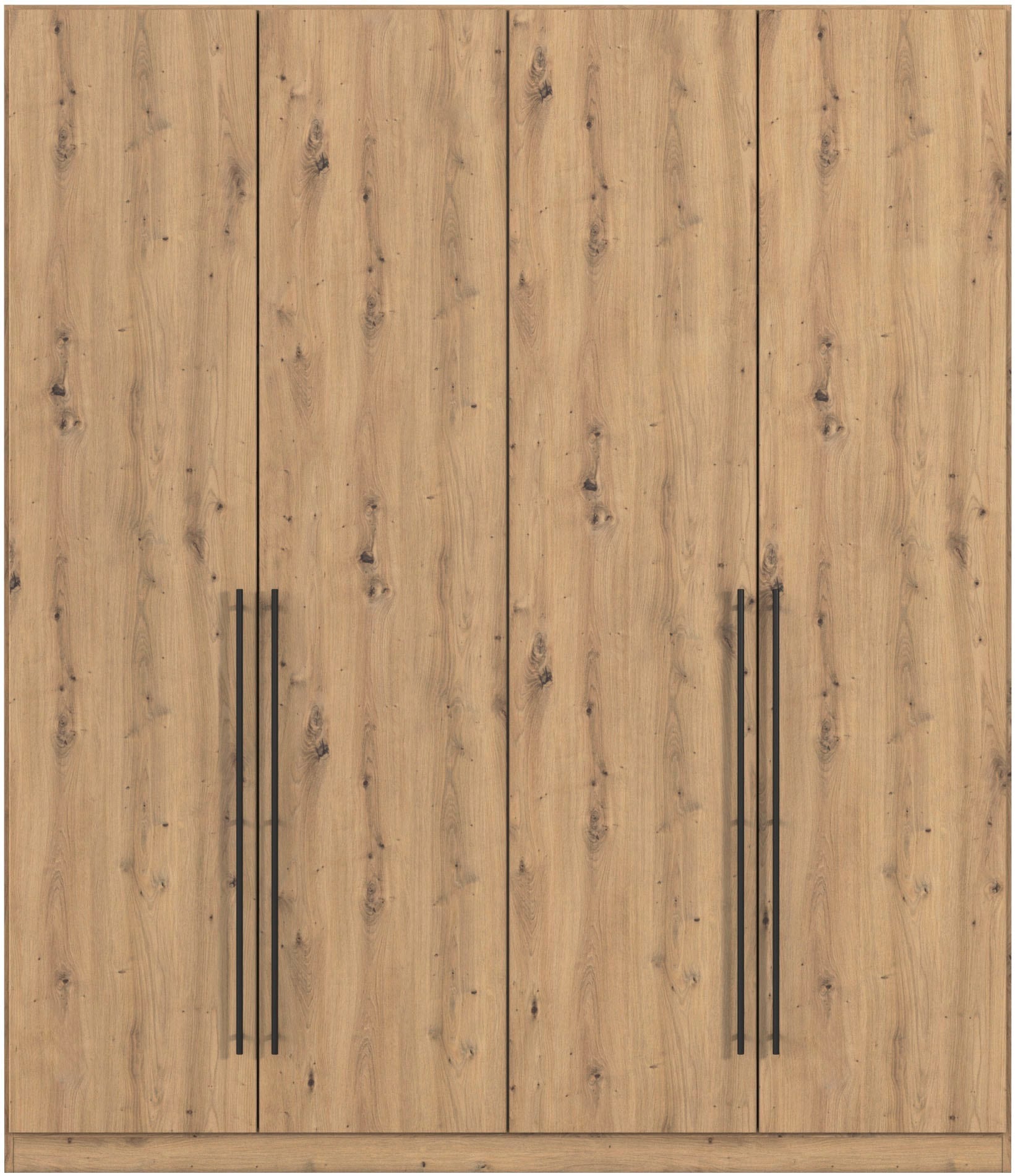 rauch Kleiderschrank »Drehtürenschrank Schrank Garderobe Wäscheschrank Schlafzimmer AVOLA«, (in 3 verschiedenen Ausstattungen BASIC/CLASSIC/PREMIUM), mit hochwertigen Stangengriffen in Schwarz aus Metall MADE IN GERMANY