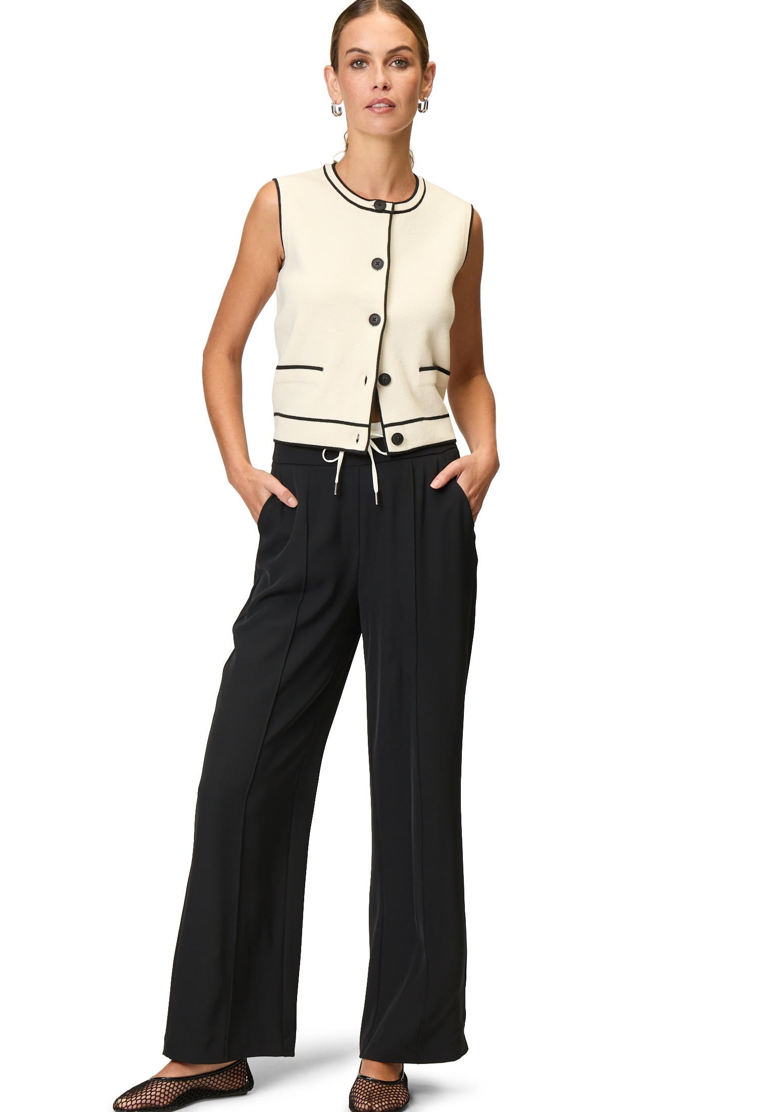 Zero Stoffhose »Hose mit doppeltem Bund 30 Inch«