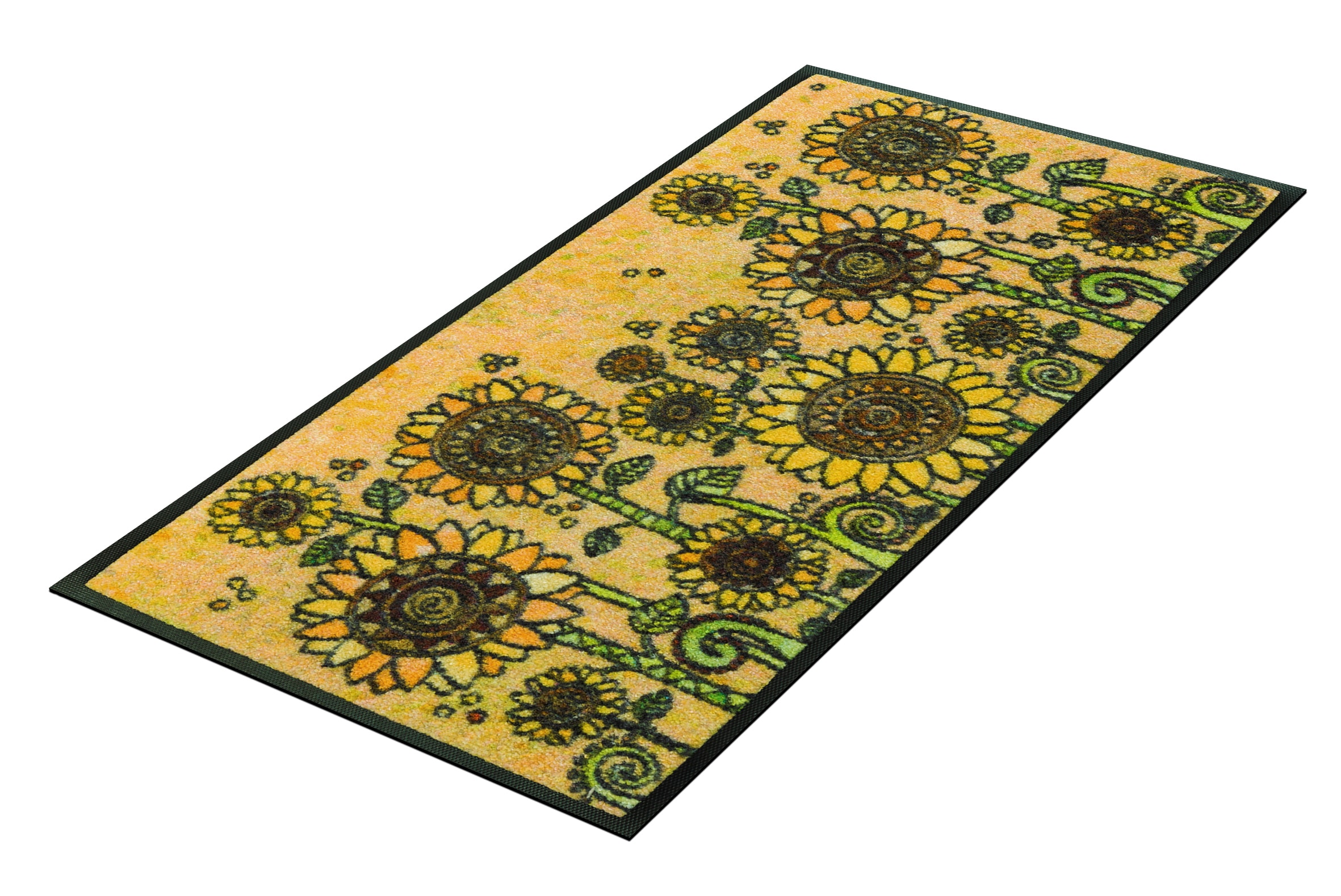 wash+dry by Kleen-Tex Fußmatte »und Läufer Sunny Field« rechteckig 7 mm Höhe