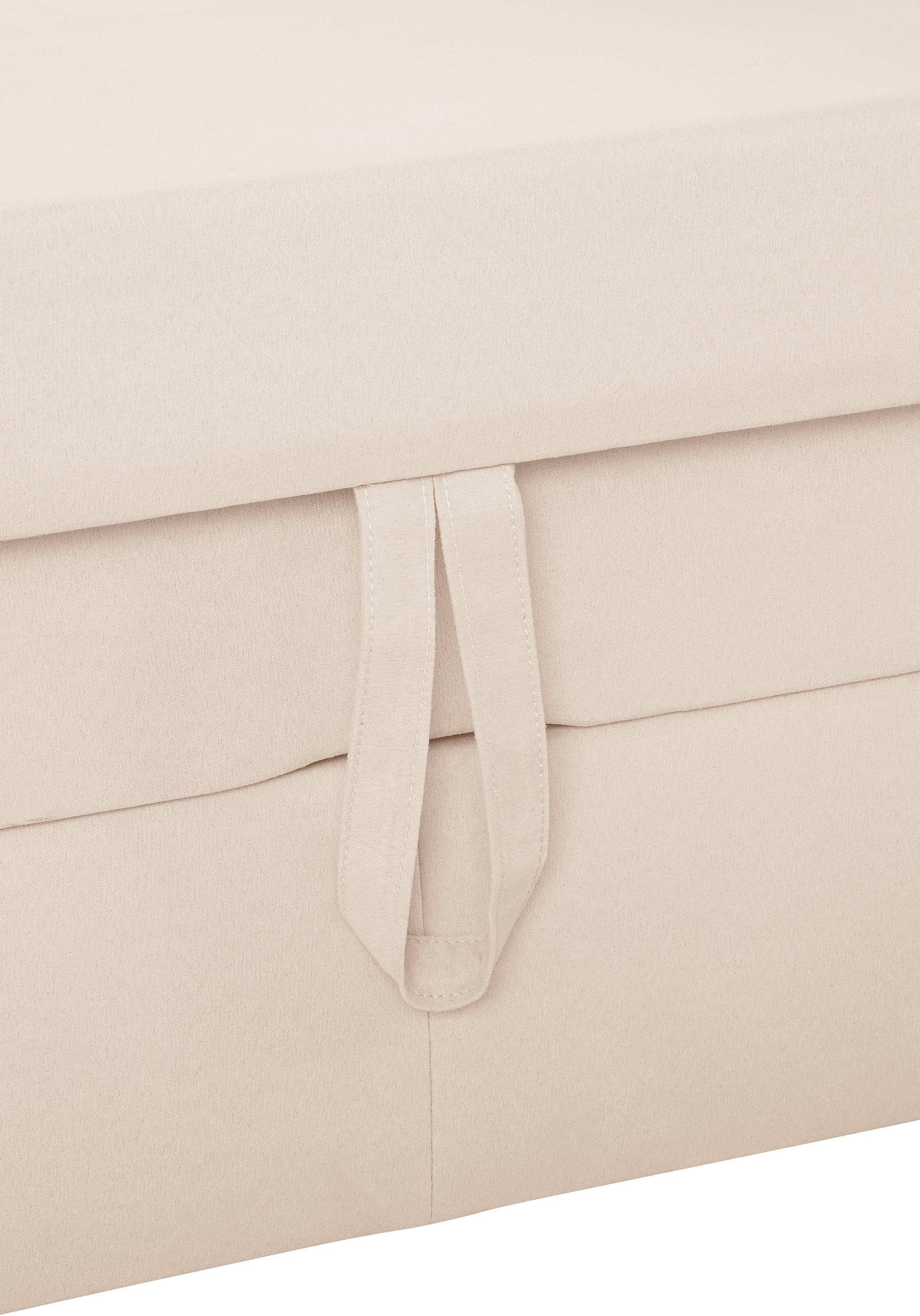 Places of Style Ecksofa »Cardoso L-Form«, Federkern, wahlweise mit Bett, Schubkasten, teilweise Relaxfunktion