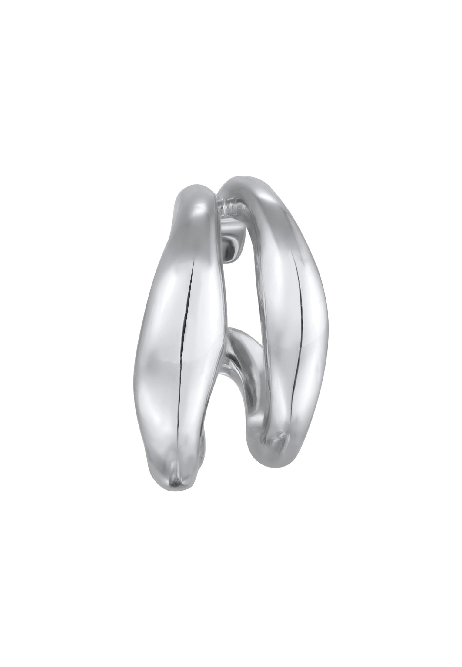 Elli Premium Paar Ohrklemmen »Ohrringe Earcuff Single Ohrklemme Organic Design 925 Silber«