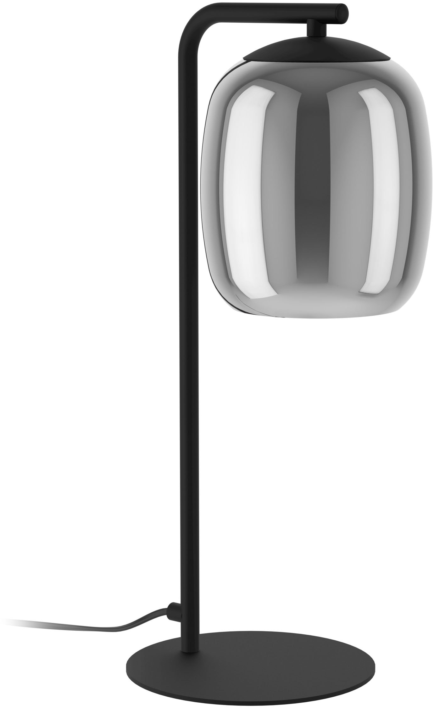 EGLO Tischleuchte »CIAMPINO Tischlampe - Stahl - E27 - 1X28W - IP20« E27 1 Stk. Nachttischlampe, Schreibtischleuchte, Leselampe, L21,5 x B15 x H45 cm