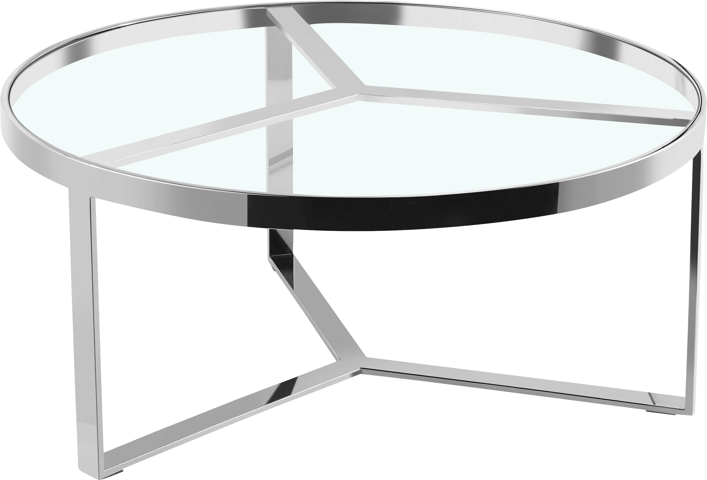 andas Couchtisch »Jävre«, (1 St.), mit Tischplatte aus Glas, geometrisches  Gestell aus Metall, Höhe 45 cm bequem bestellen