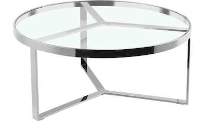 andas Couchtisch »Jävre«, (1 St.), mit Tischplatte aus Glas, geometrisches  Gestell aus Metall, Höhe 45 cm bequem bestellen