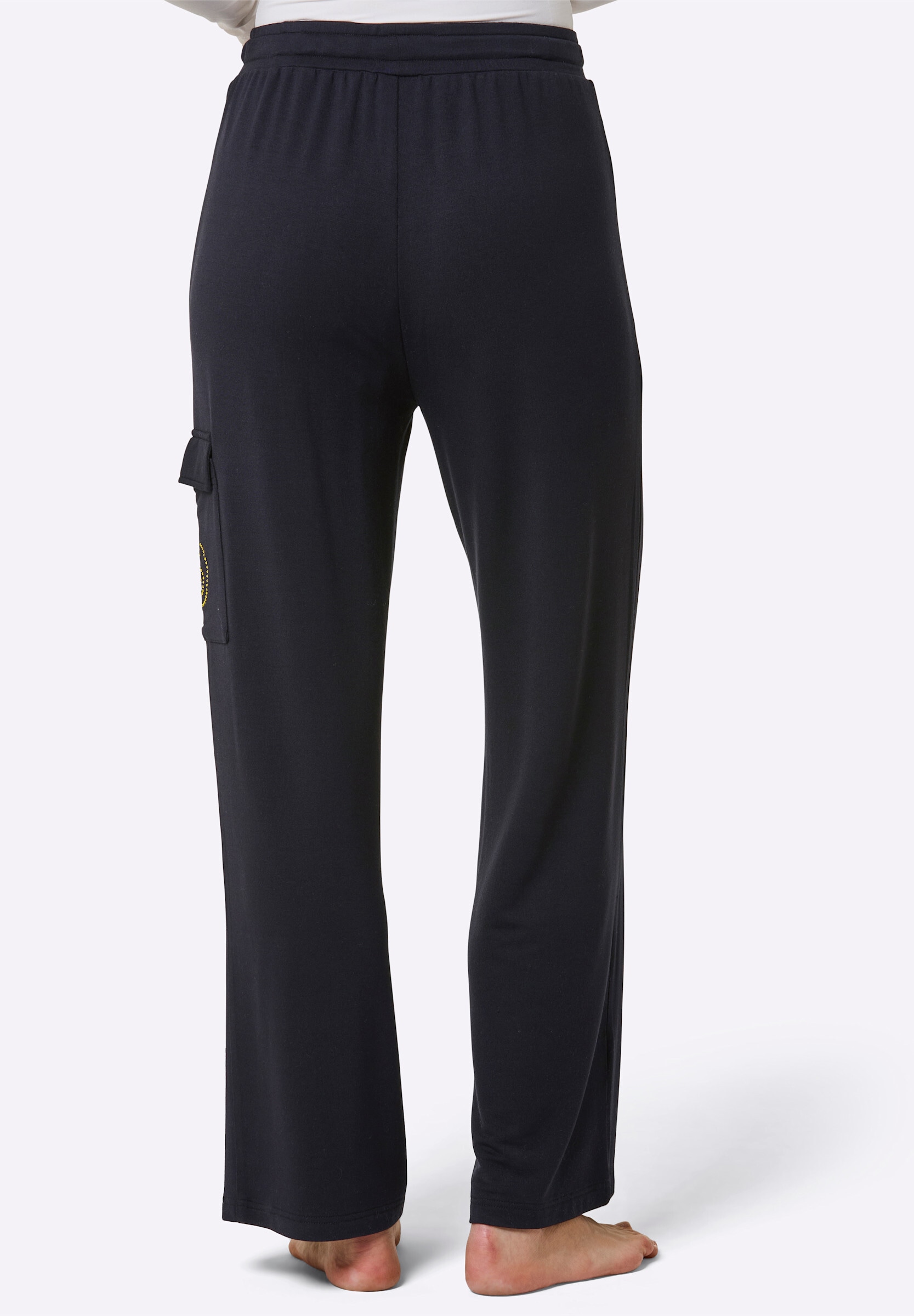 creation L Stoffhose »Modal-Viskose-Hose Dehnbund-Hose mit Cargotasche«