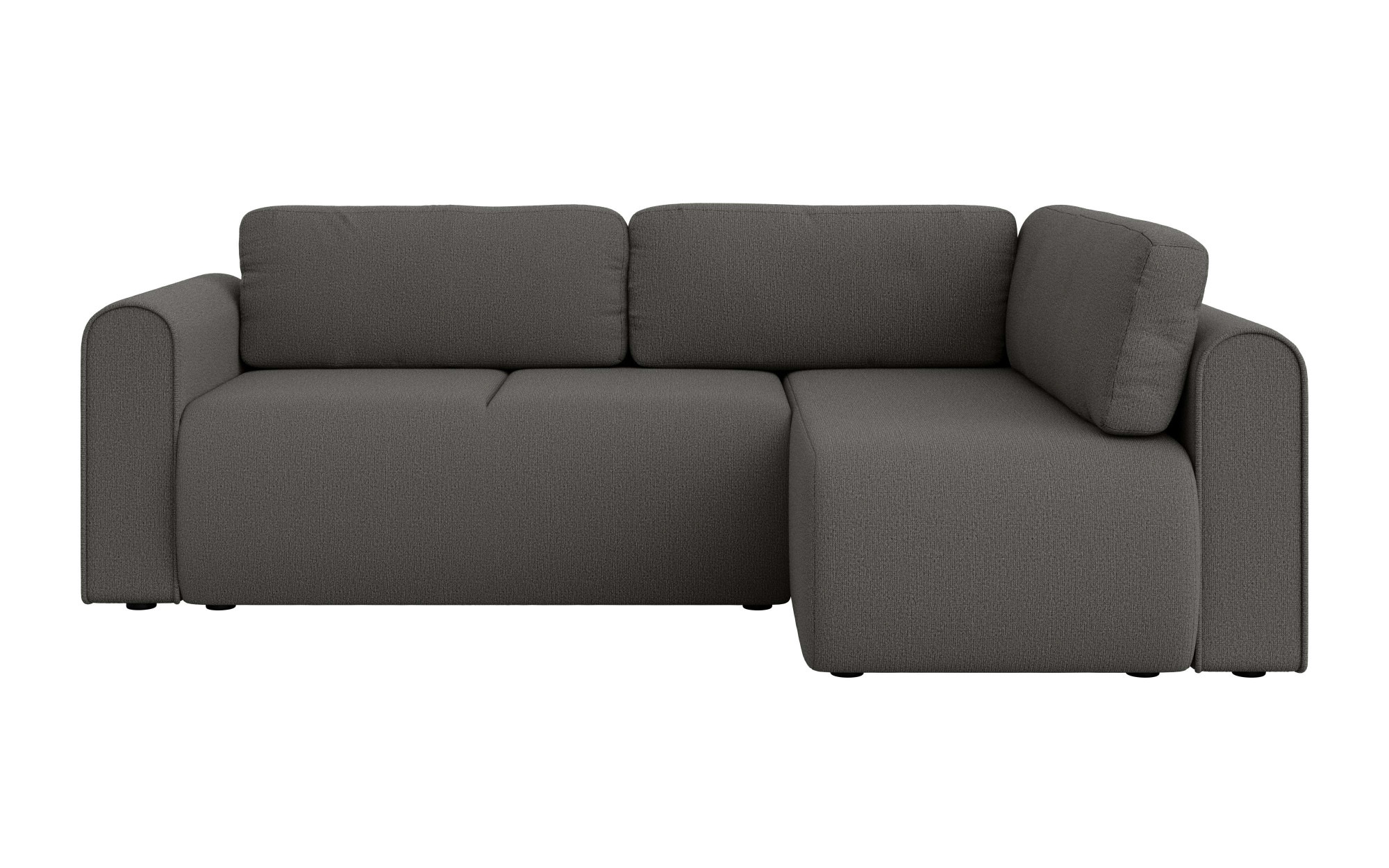 OTTO home Ecksofa »Zacharia wahlweise Schlafsofa mit Bettkasten, B/T/H 250/166/86 cm« L-Form mit Wellenunterfederung, Ottomane rechts oder links bestellbar