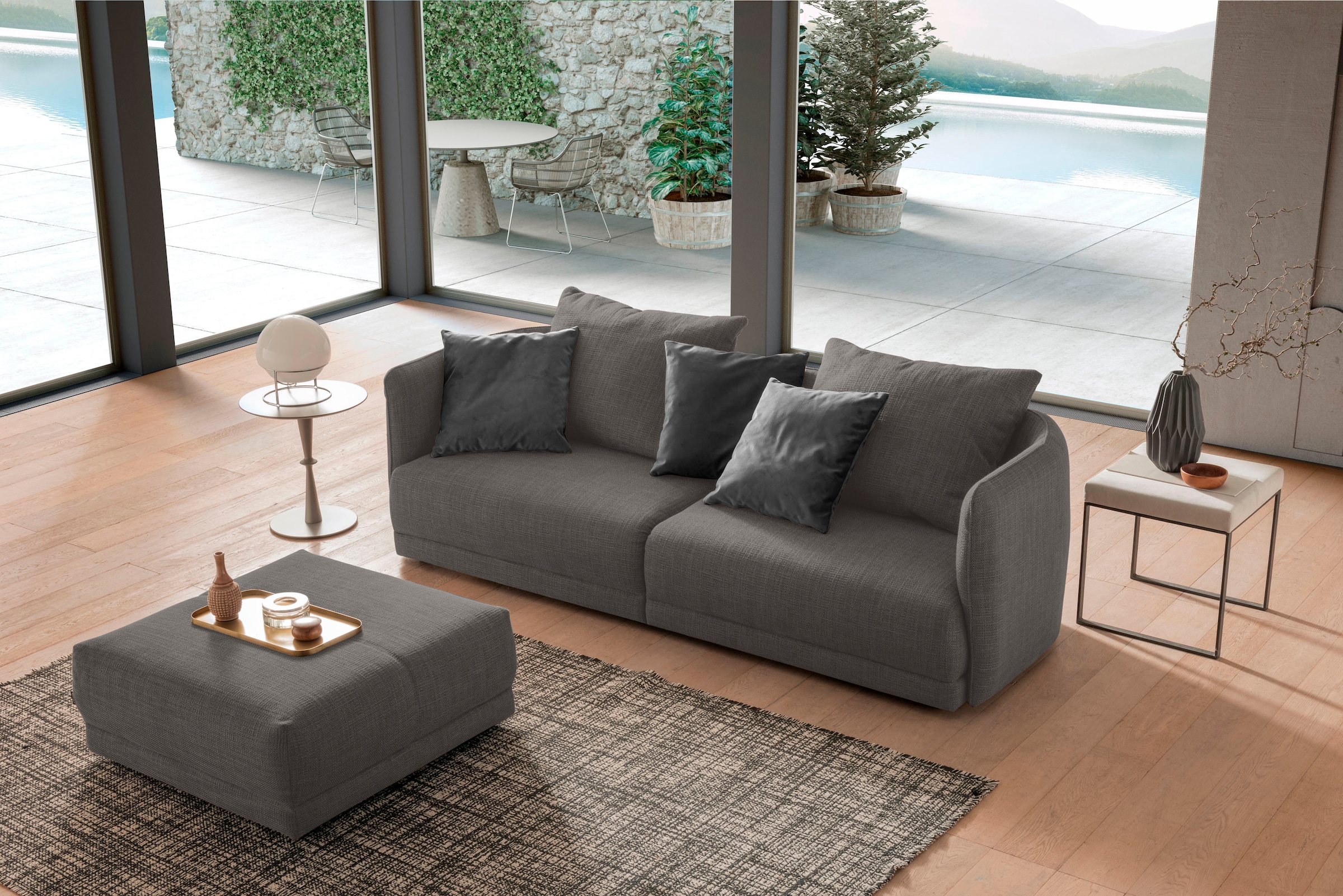 designwerk Hocker »New York, anmutender Designhocker«, in hochwertiger Verarbeitung & tollem Sitzkomfort