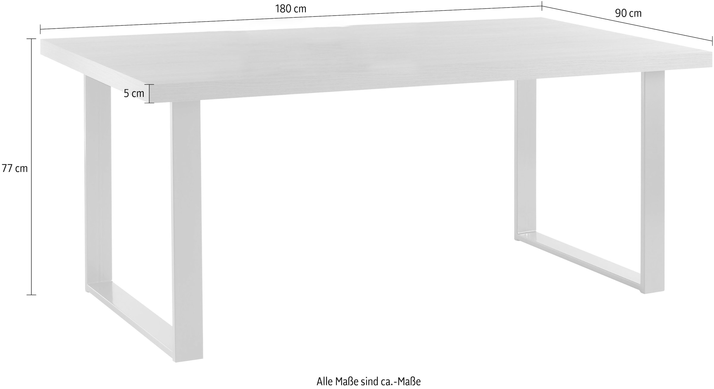Stolkom Esstisch »Anka«, 180x200 cm, Tisch in Eiche Sonoma Dekor