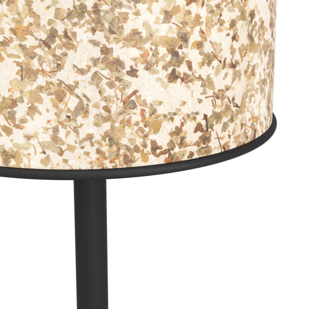 EGLO Tischleuchte »BUTTERBURN Tischlampe, Stahl und Textil, Nachttischlampe, E27, Lampe«, 1 flammig, Leuchtmittel E27 | ohne Leuchtmittel, BUTTERBURN, Schwarz, Grün, Beige, H47,5 x Ø18 cm, IP20