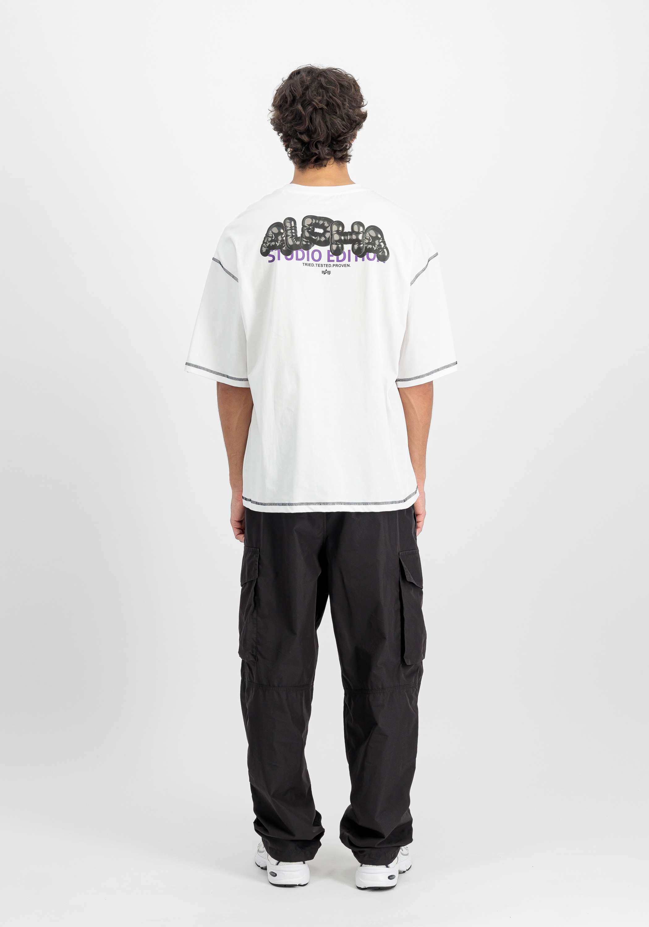 Alpha Industries T-Shirt »Alpha Industries Men - T-Shirts Studio Bubble Backprint T-Shirt«