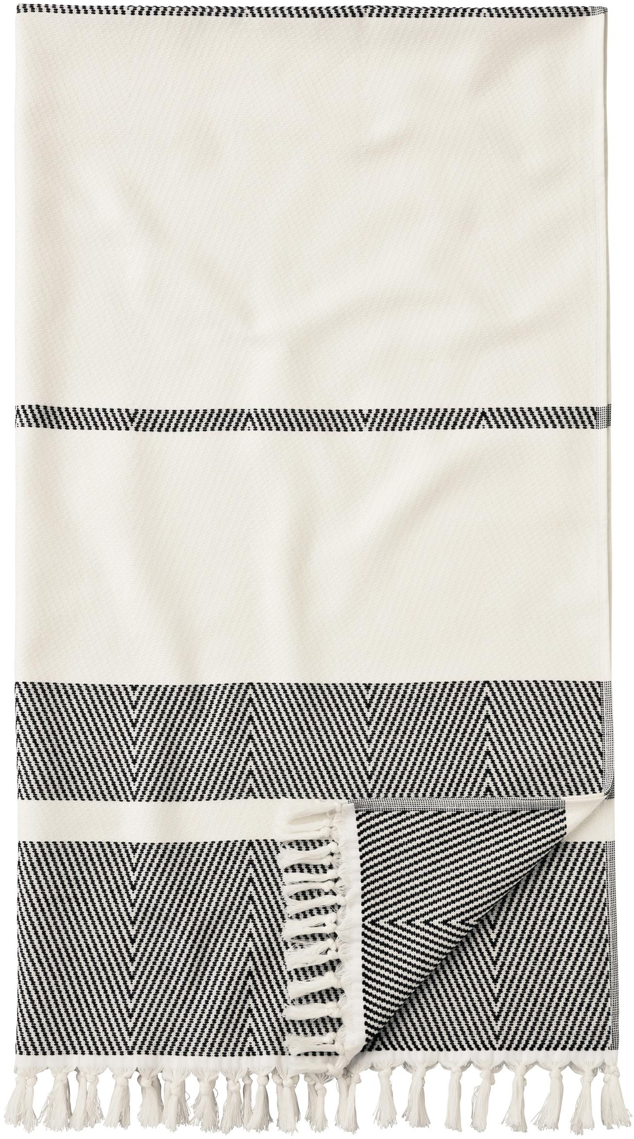 Egeria Hamamtuch »Pestemal Herri«, (1 St.), 100x180 cm, mit Muster & Fransen, ideal als Strandtuch